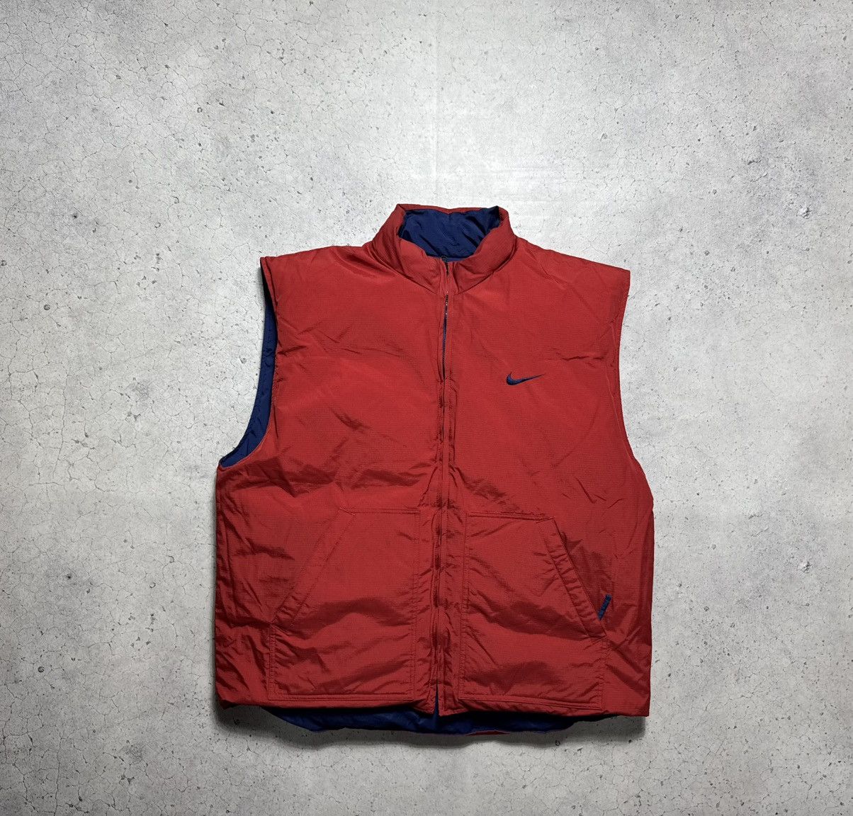 Nike Nike Vintage 90’s Reversible Down Puffer Vest Big Logo Size US XXL / EU 58 / 5 - 10 Thumbnail