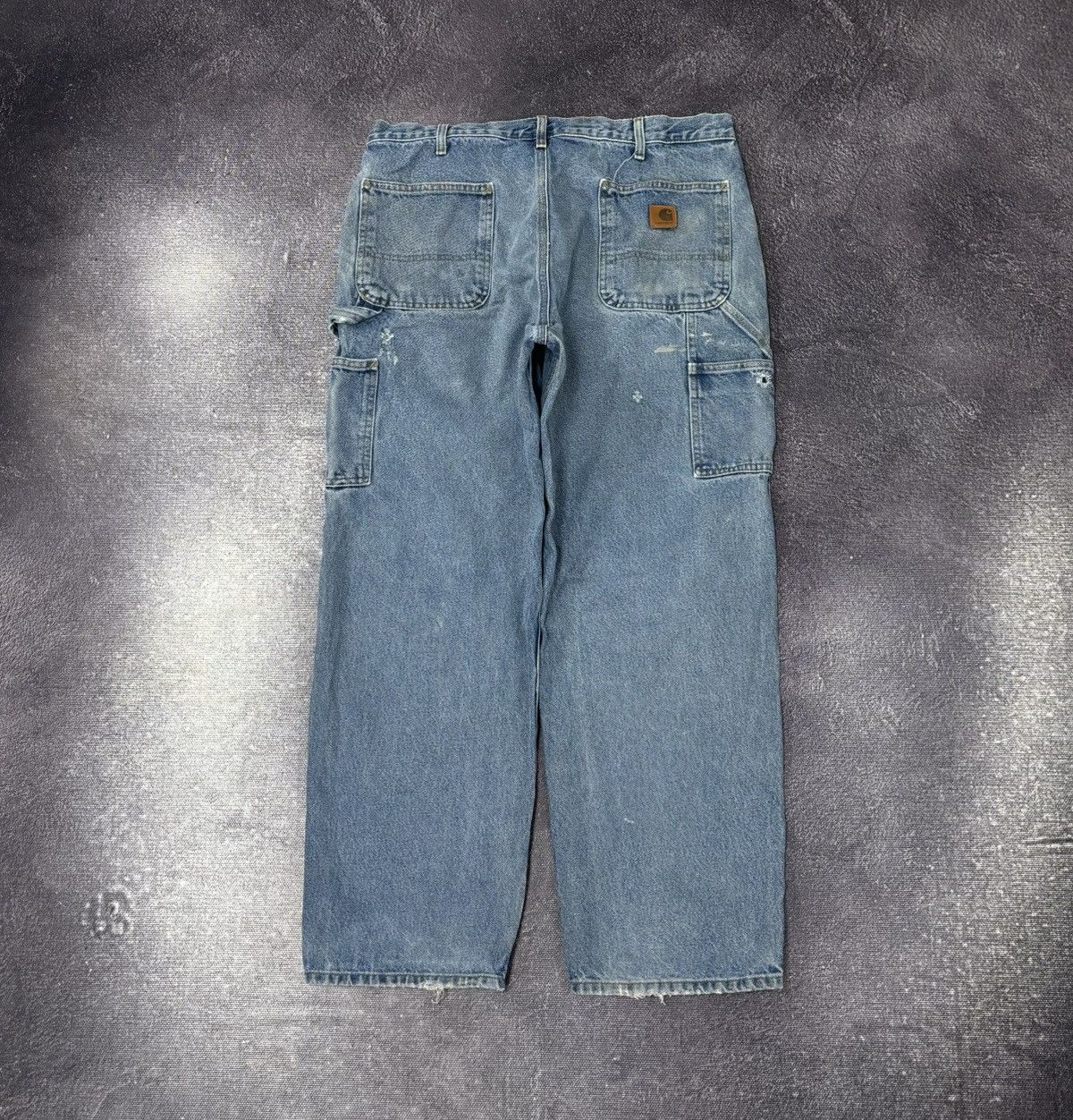Carhartt Vintage 90s Carhartt USA Light Blue Denim Hype Baggy Jeans Size US 38 / EU 54 - 1 Thumbnail