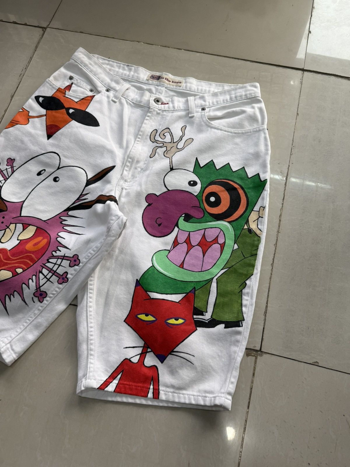 Cartoon Network × Faded Glory Fade glory Custom hand painted Courage Size US 34 / EU 50 - 4 Thumbnail