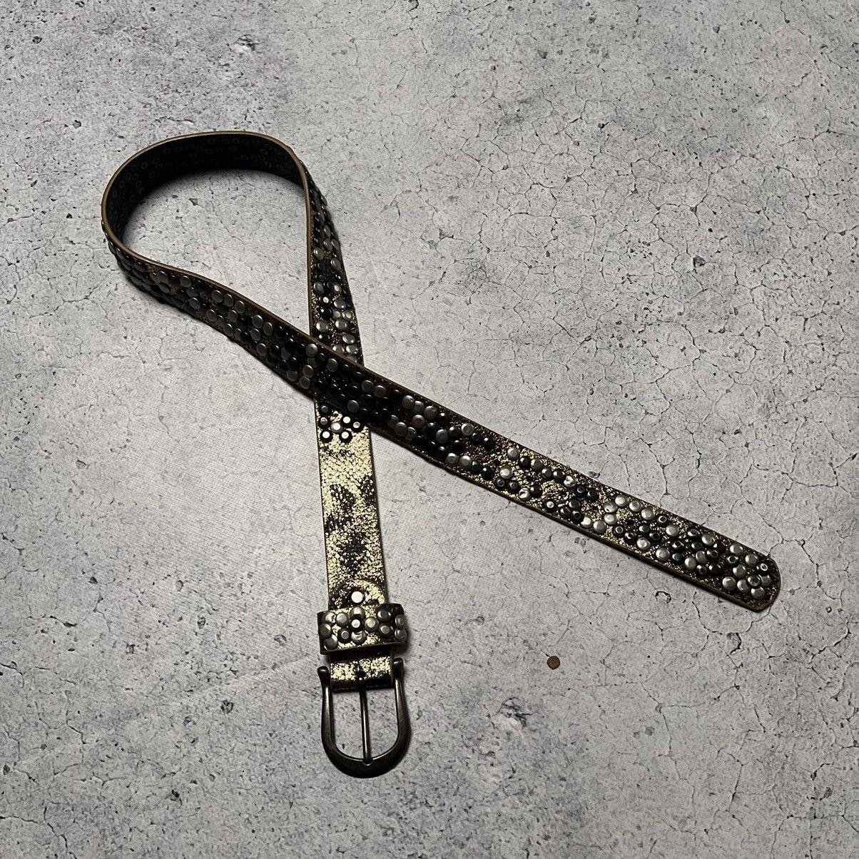 Japanese Brand × Vintage Vintage Leather Belt Y2K Opium Style B.B Simon Size ONE SIZE - 9 Thumbnail