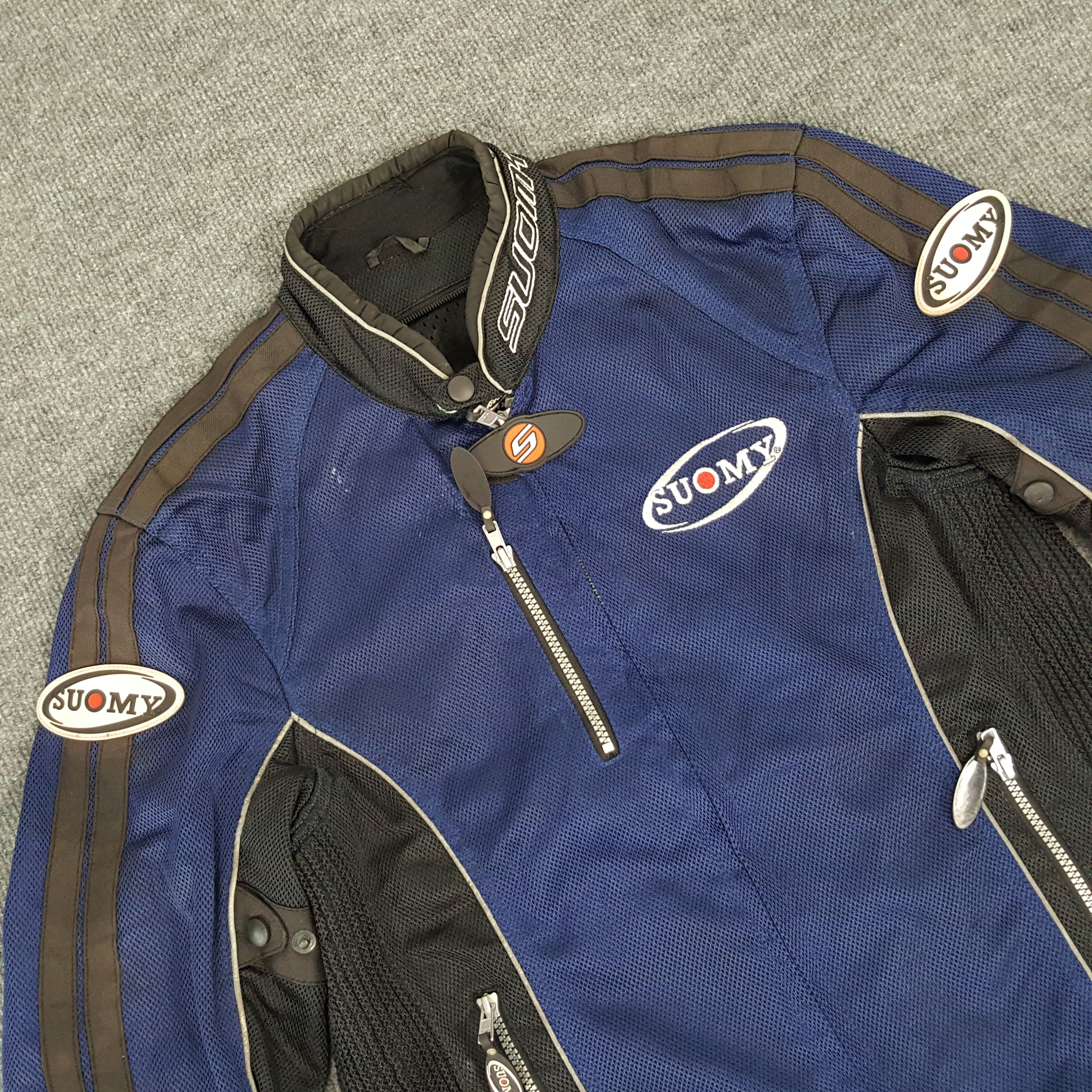 Vintage Suomy Motorsports Racing Bikers Jacket Size US M / EU 48-50 / 2 - 2 Thumbnail