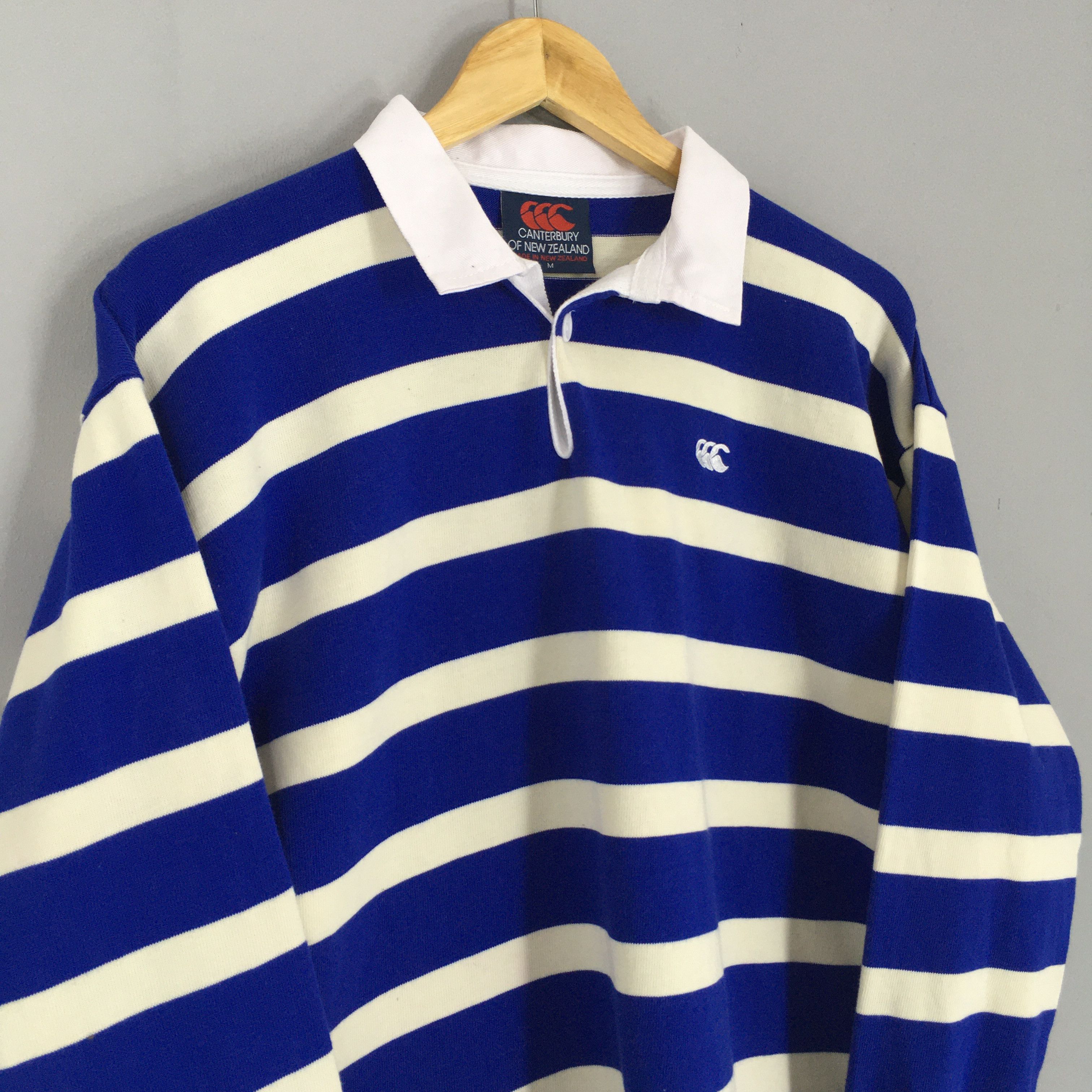 Canterbury of New Zealand Vintage 90s Canterbury Of New Zealand Striped Rugby Shirt Size US M / EU 48-50 / 2 - 3 Thumbnail