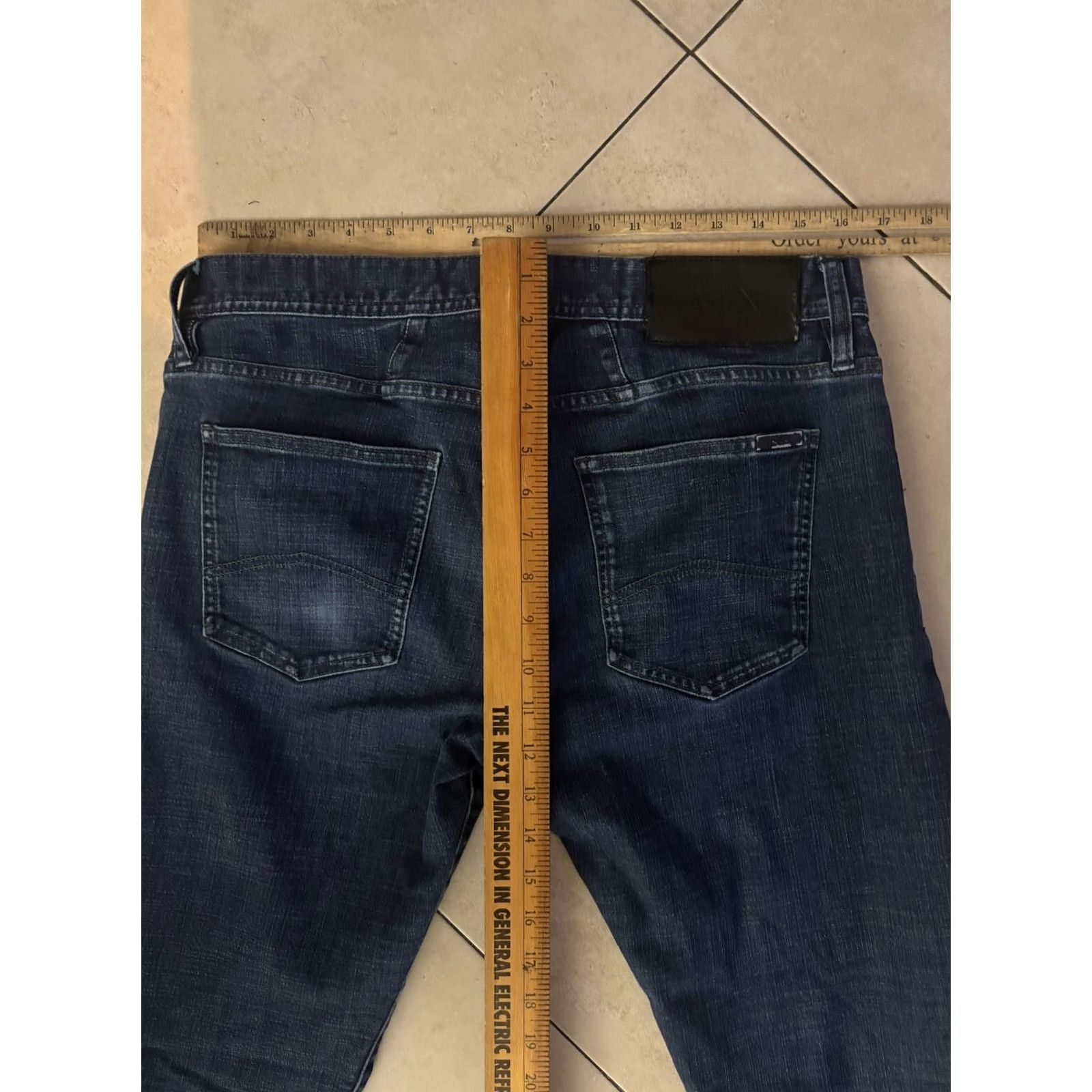 Armani Exchange Armani Exchange Jeans Slim Fit 5-Pocket Indigo Blue Size 33 Mens Denim Dark Blue 8NZJ13Z1SAZ55AA Size US 33 - 5 Thumbnail