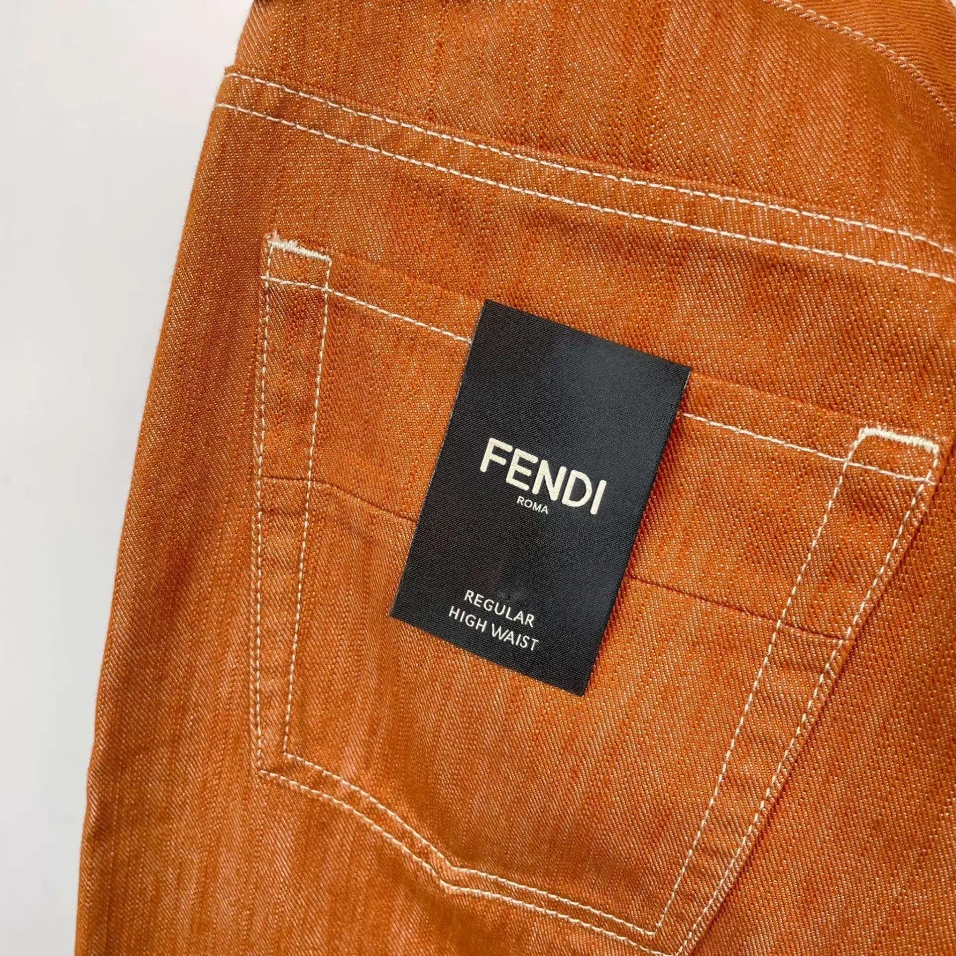 Fendi Fendi Brown Denim Jeans 32 New With Tags Size US 32 / EU 48 - 4 Thumbnail