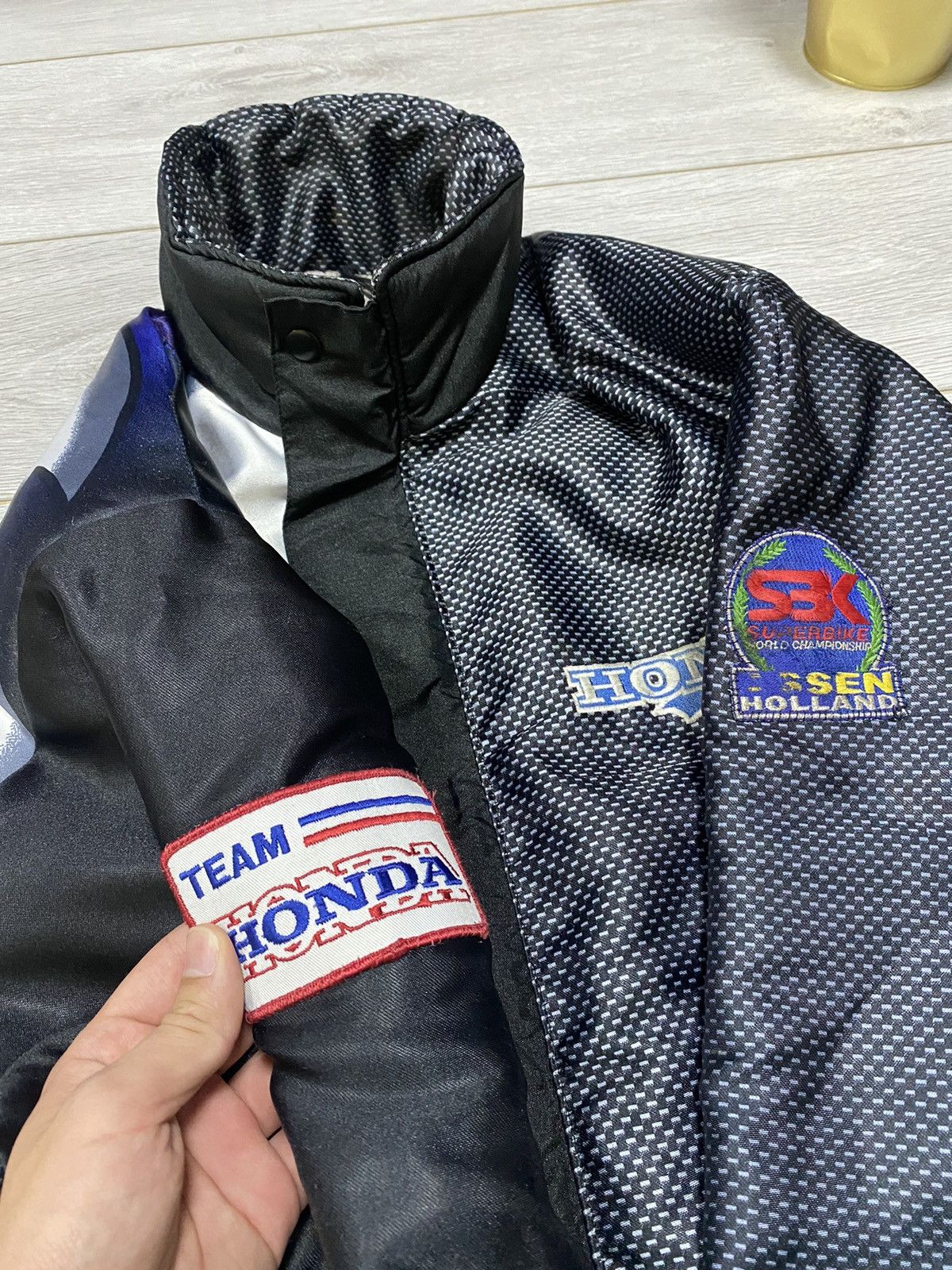 Honda Honda vintage over print jacket big logo Size US M / EU 48-50 / 2 - 8 Thumbnail