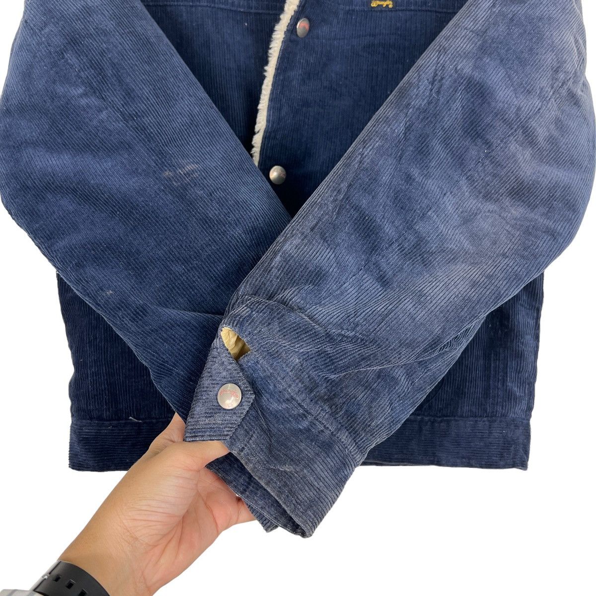 Vintage 🔥 VINTAGE WRANGLER CORDUROY SHEARLING TRUCKER JACKET Size US S / EU 44-46 / 1 - 13 Thumbnail