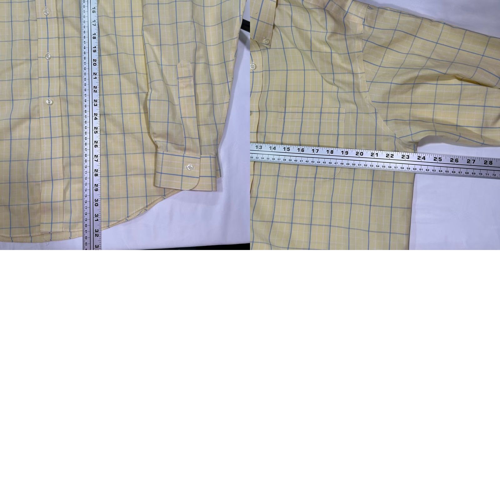 Brooks Brothers Brooks Brothers Shirt Mens 16 Yellow Classic Windowpane Check Button Down Dress Size 42R - 8 Thumbnail
