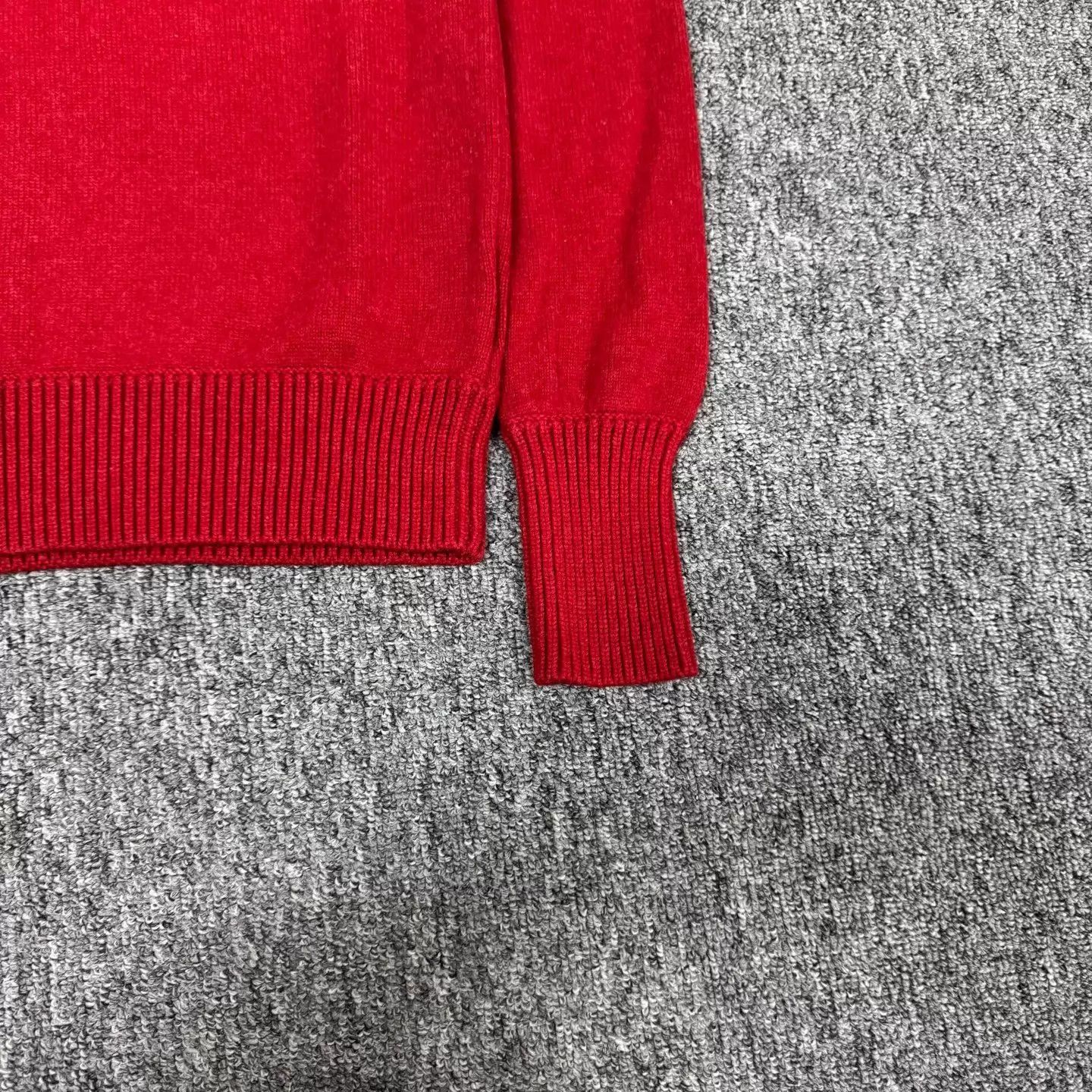 Burberry Burberry Red Horseferry Embroidered Wool Sweater M 99New Size M / US 6-8 / IT 42-44 - 3 Thumbnail