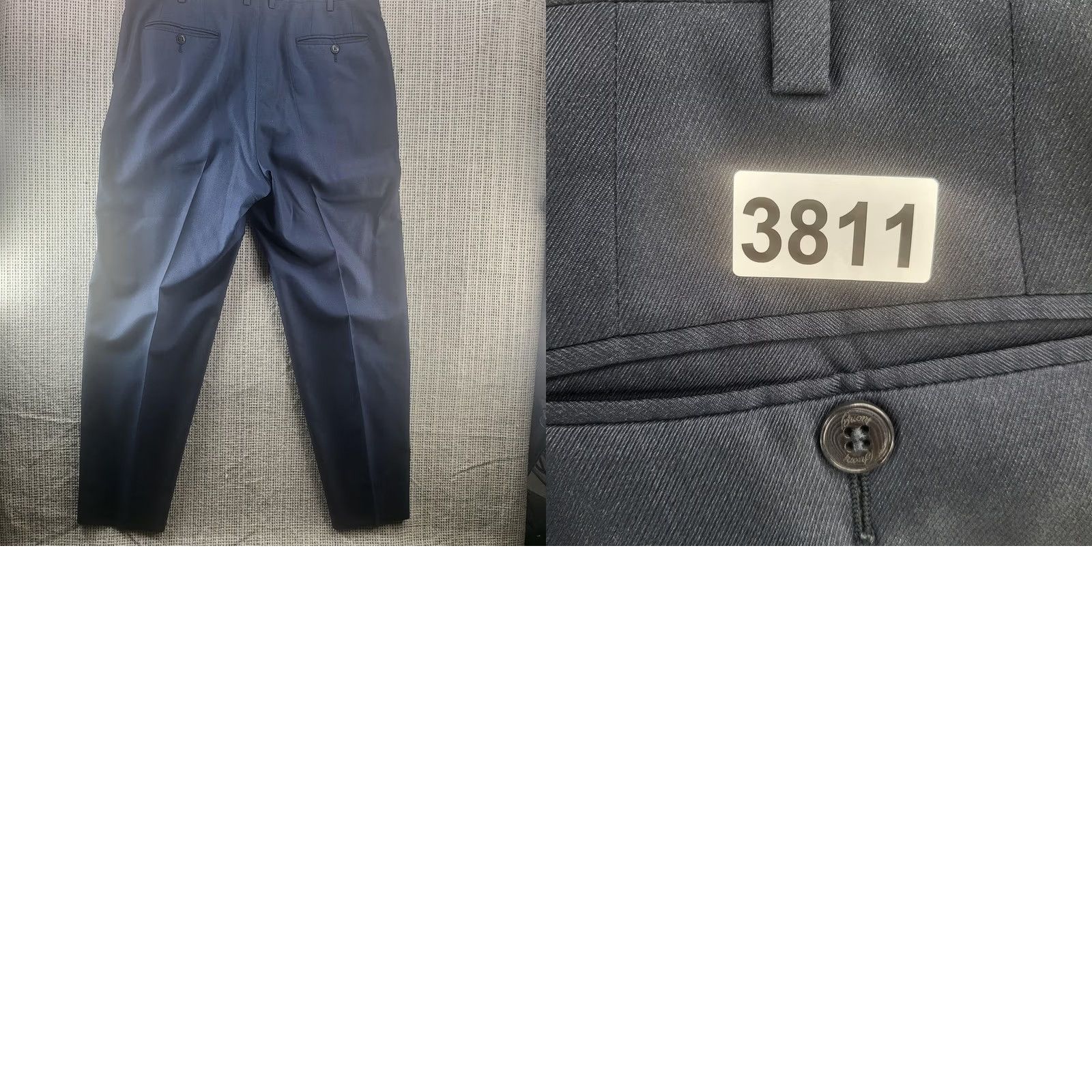 Brioni Brioni Dress Pants Mens 36x28 Navy Blue Flat Front Formal Work Office Wear Size US 36 / EU 52 - 8 Thumbnail