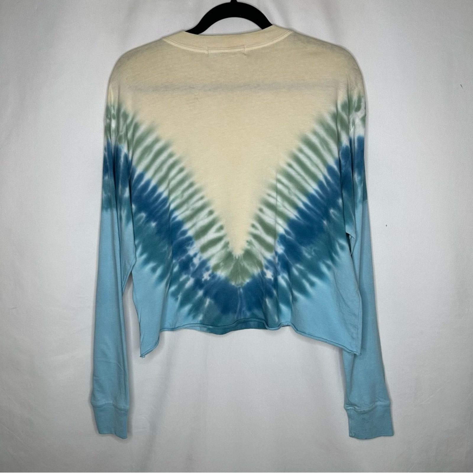 Daydreamer DAYDREAMER Yale Beach View Cropped Tie Dye Pullover NWT XS Size XS / US 0-2 / IT 36-38 - 8 Thumbnail