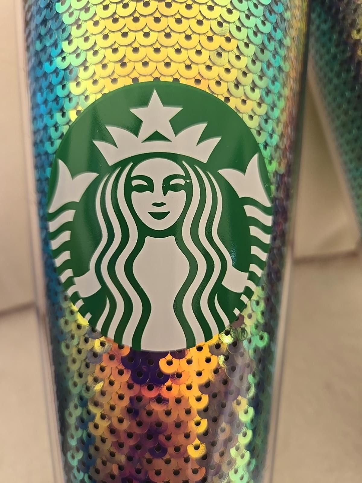 Other 2 Starbucks Iridescent Sequin Cold Cup Tumblers 24 oz. Size ONE SIZE - 7 Thumbnail