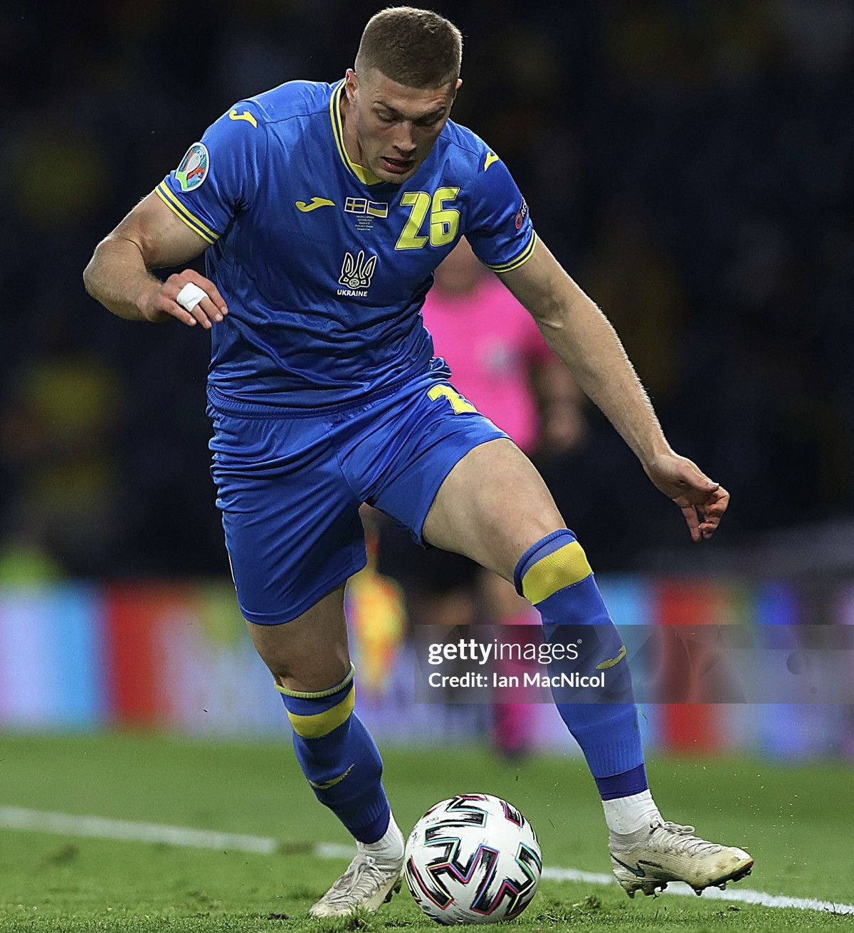 Joma 2020 2024 GAME ISSUE Ukraine National Dovbyk Soccer Jersey L Size US L / EU 52-54 / 3 - 2 Thumbnail