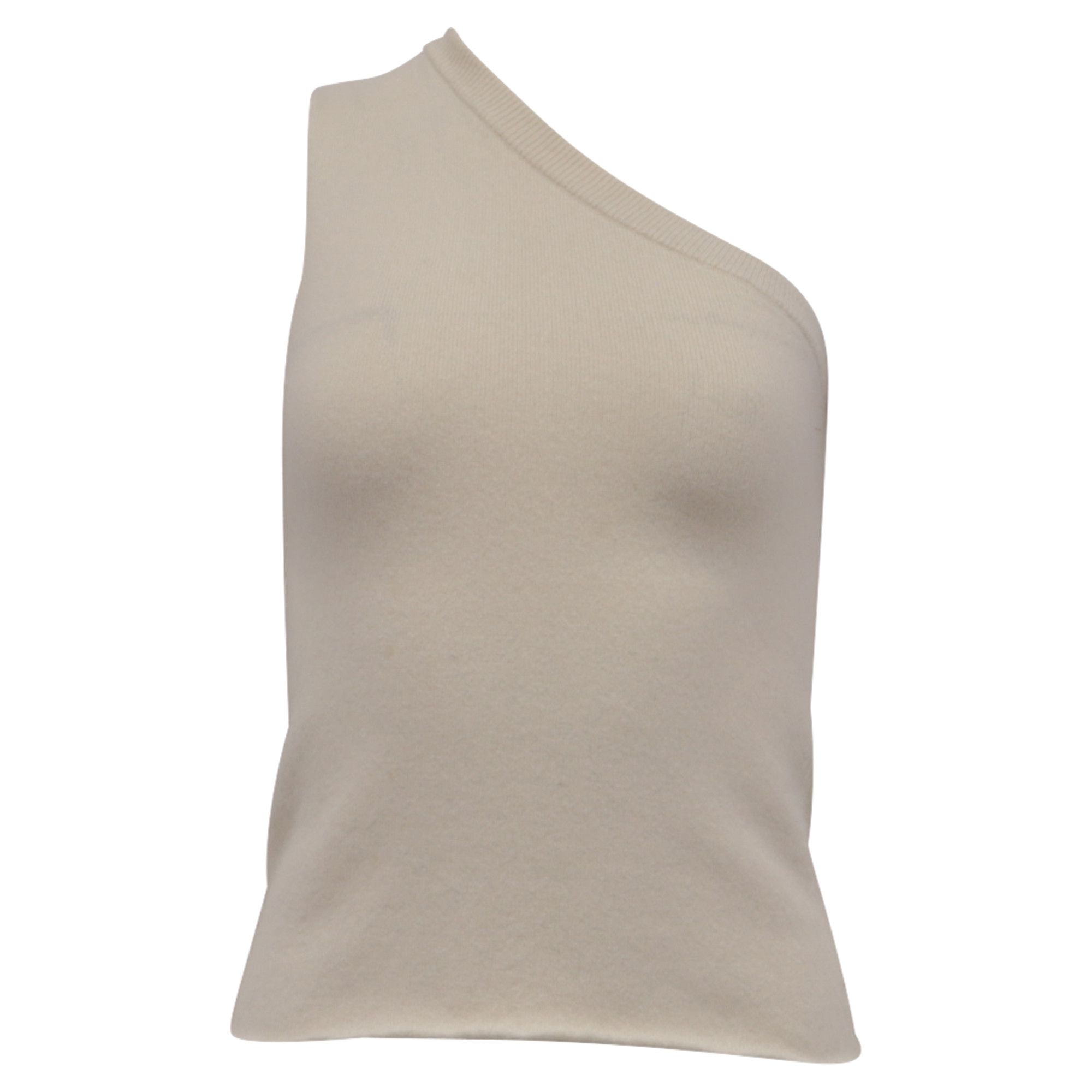 Extreme Cashmere X N°108 One-Shoulder Top In Cream Cashmere in White, Women's
