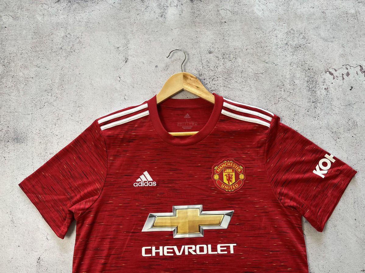 Adidas MANCHESTER UNITED 2020 2021 HOME SOCCER JERSEY ADIDAS Size US L / EU 52-54 / 3 - 2 Thumbnail