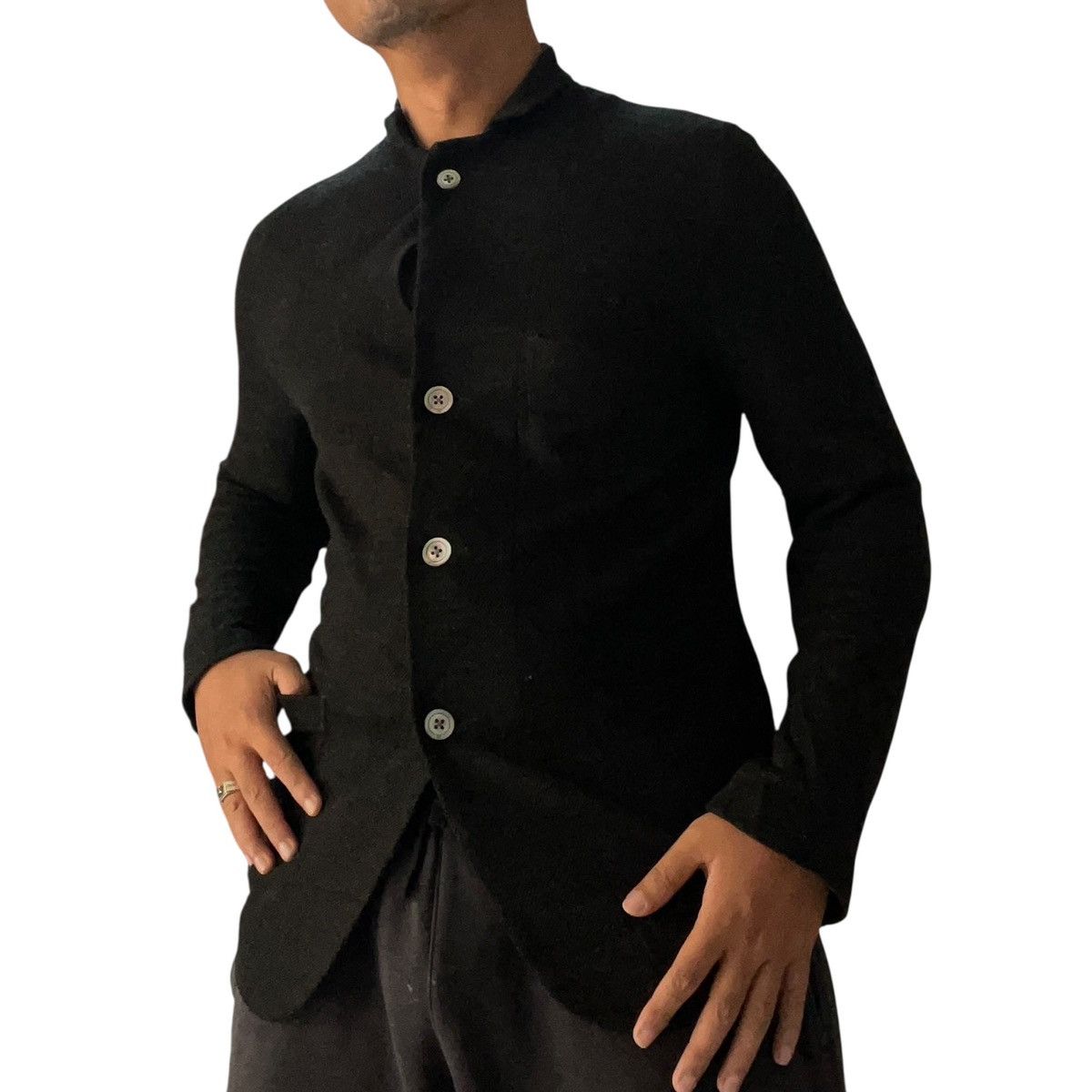 Kapital 🇯🇵 45rpm Black Wool Knit Blazer Jacket Kapital style Size US S / EU 44-46 / 1 - 4 Thumbnail