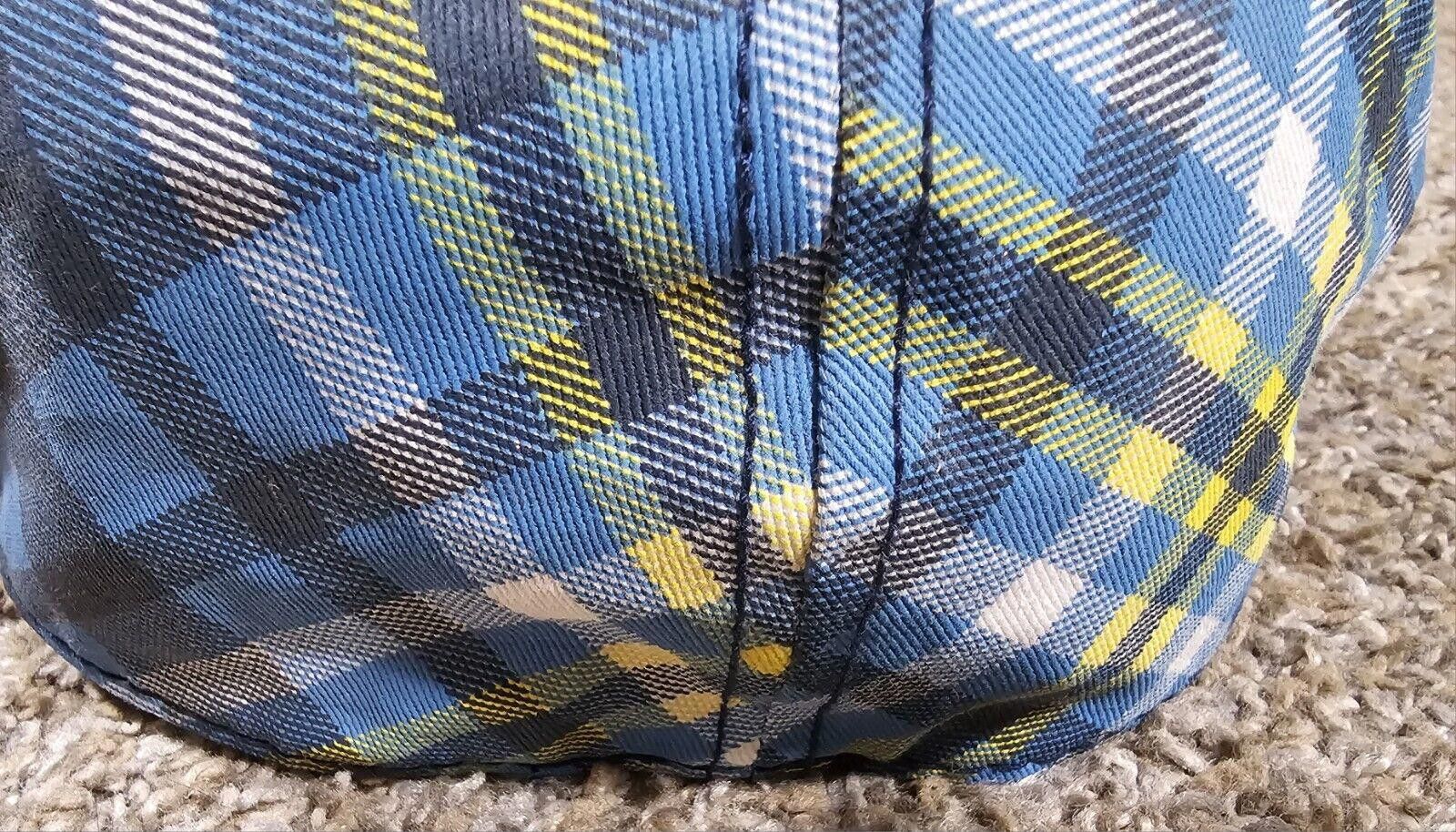 Designer EXPLICIT Star Streetwear Hat Plaid Yellow Blue White S/M Fit Size ONE SIZE - 7 Thumbnail
