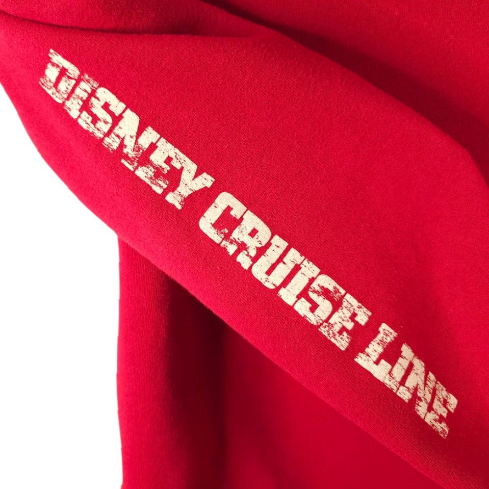 Disney Disney Disney Cruise Line Sweatshirt Hoodie Mens Size Small Red Mickey Mouse Pullover Size US S / EU 44-46 / 1 - 4 Thumbnail