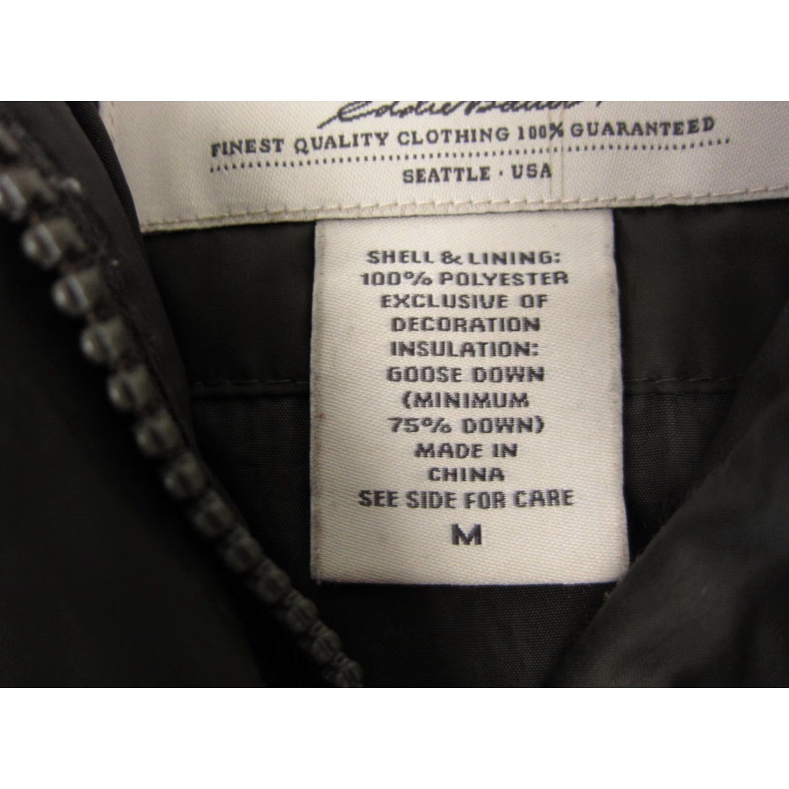 Eddie Bauer VINTAGE Eddie Bauer Jacket Womens Medium Green Down Fill Puffer Zip Stains Size M / US 6-8 / IT 42-44 - 4 Thumbnail