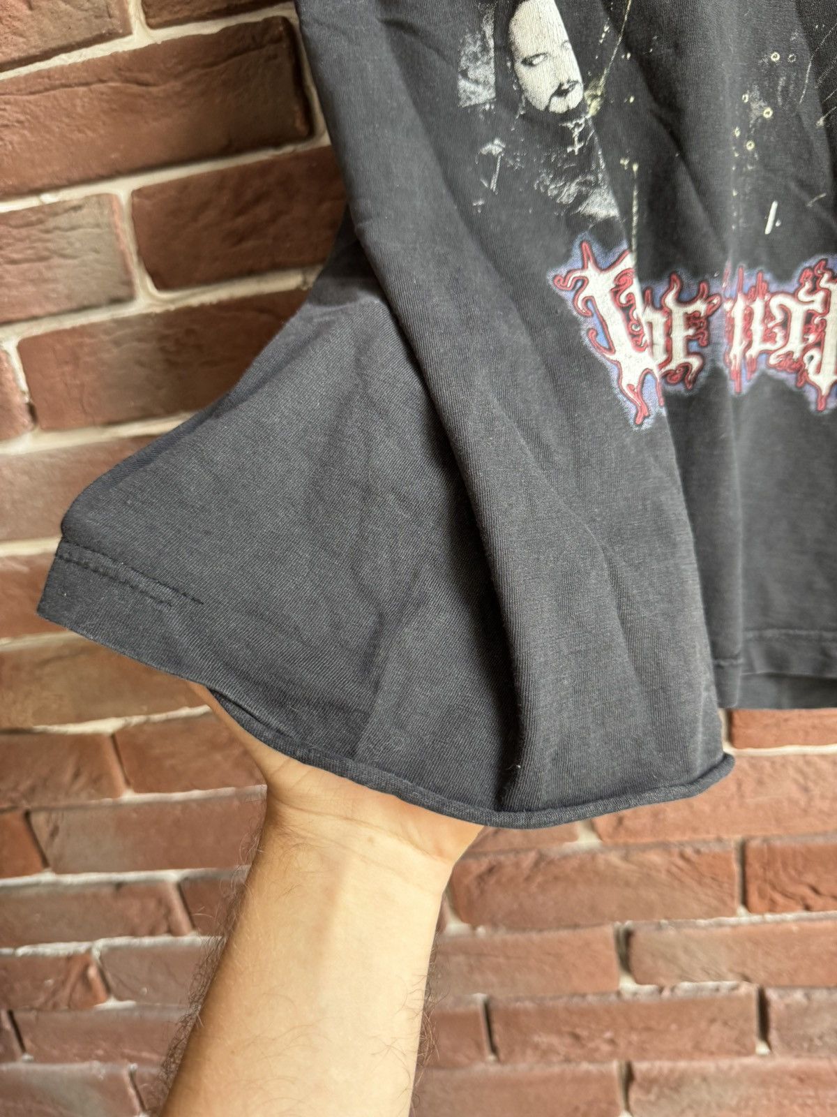 Band Tees Rare Vintage 90s Cradle Of Filth Dani Filth Band T-shirt Size US L / EU 52-54 / 3 - 6 Thumbnail