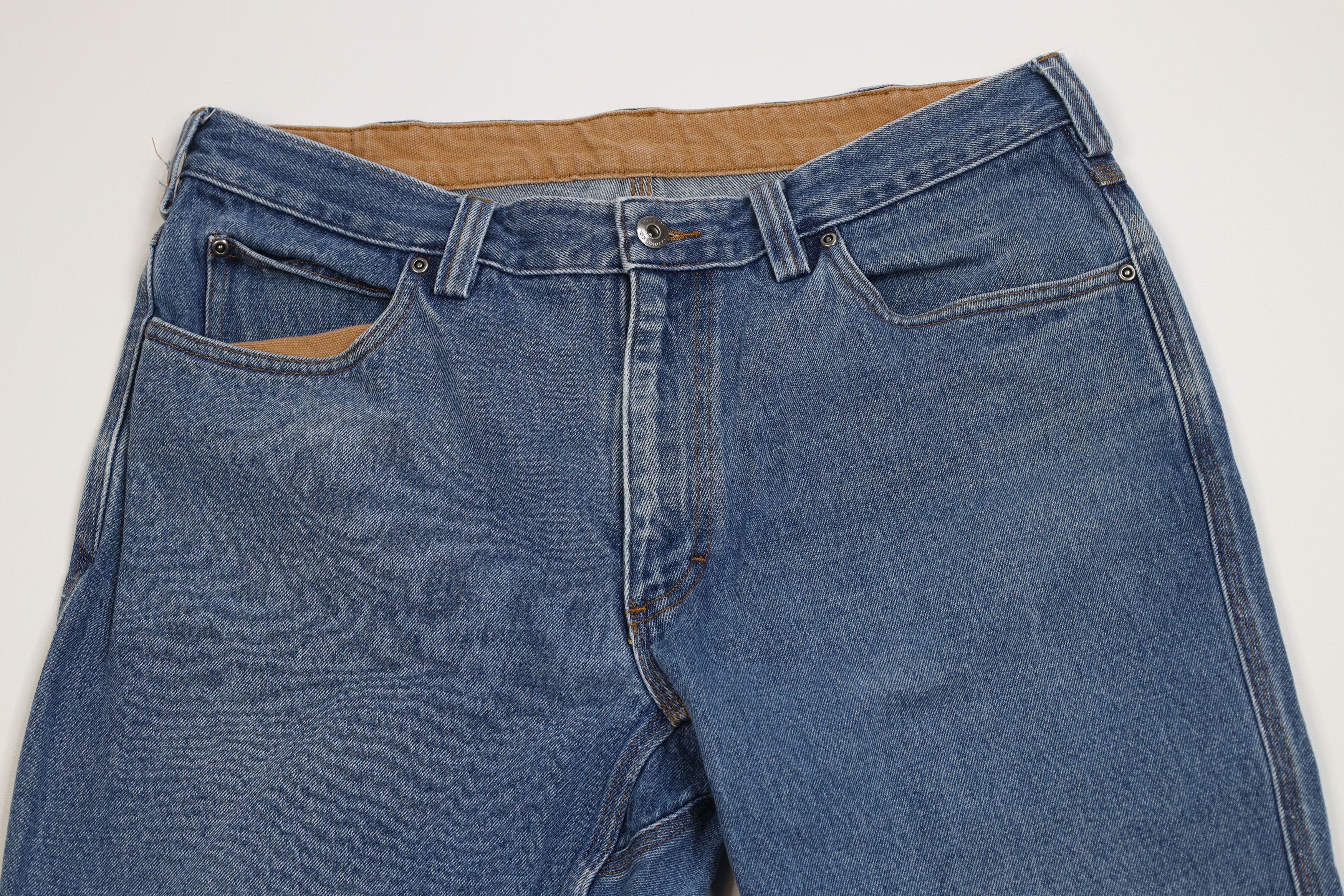 Duluth Trading Company Duluth Trading Co Faded Workwear Wide Leg Denim Jeans Cotton Size US 36 / EU 52 - 2 Thumbnail