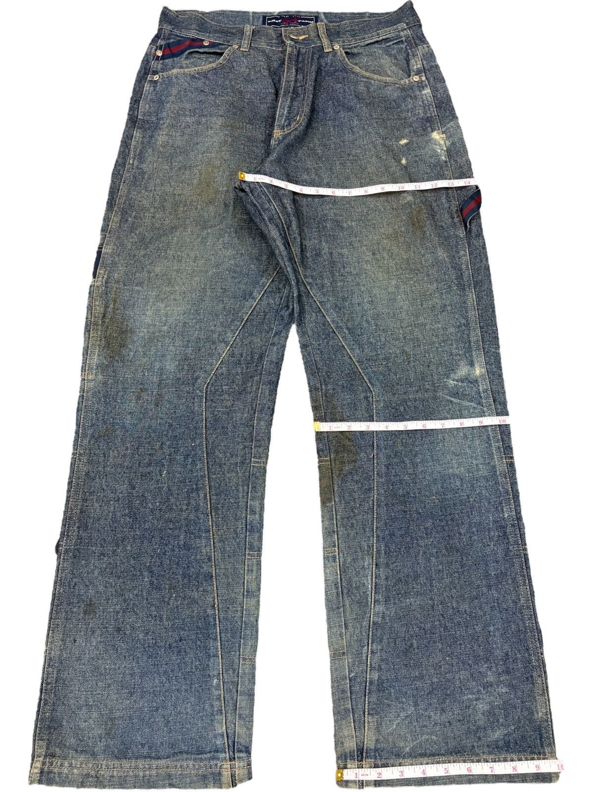 Phat Farm Vintage Phat Farm Carpenter Distressed Baggy Jeans Size US 34 / EU 50 - 12 Thumbnail