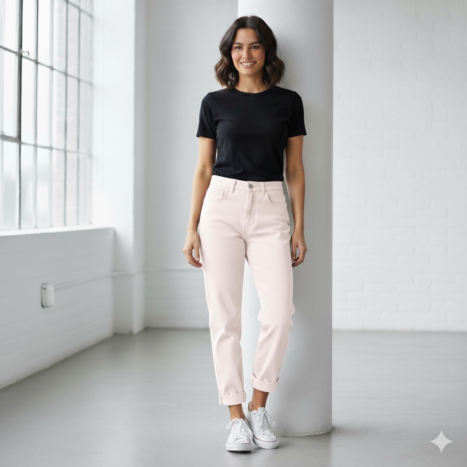 Levi's Levi Women's Light Pink Casual Pants Size 28" / US 6 / IT 42 - 1 Thumbnail