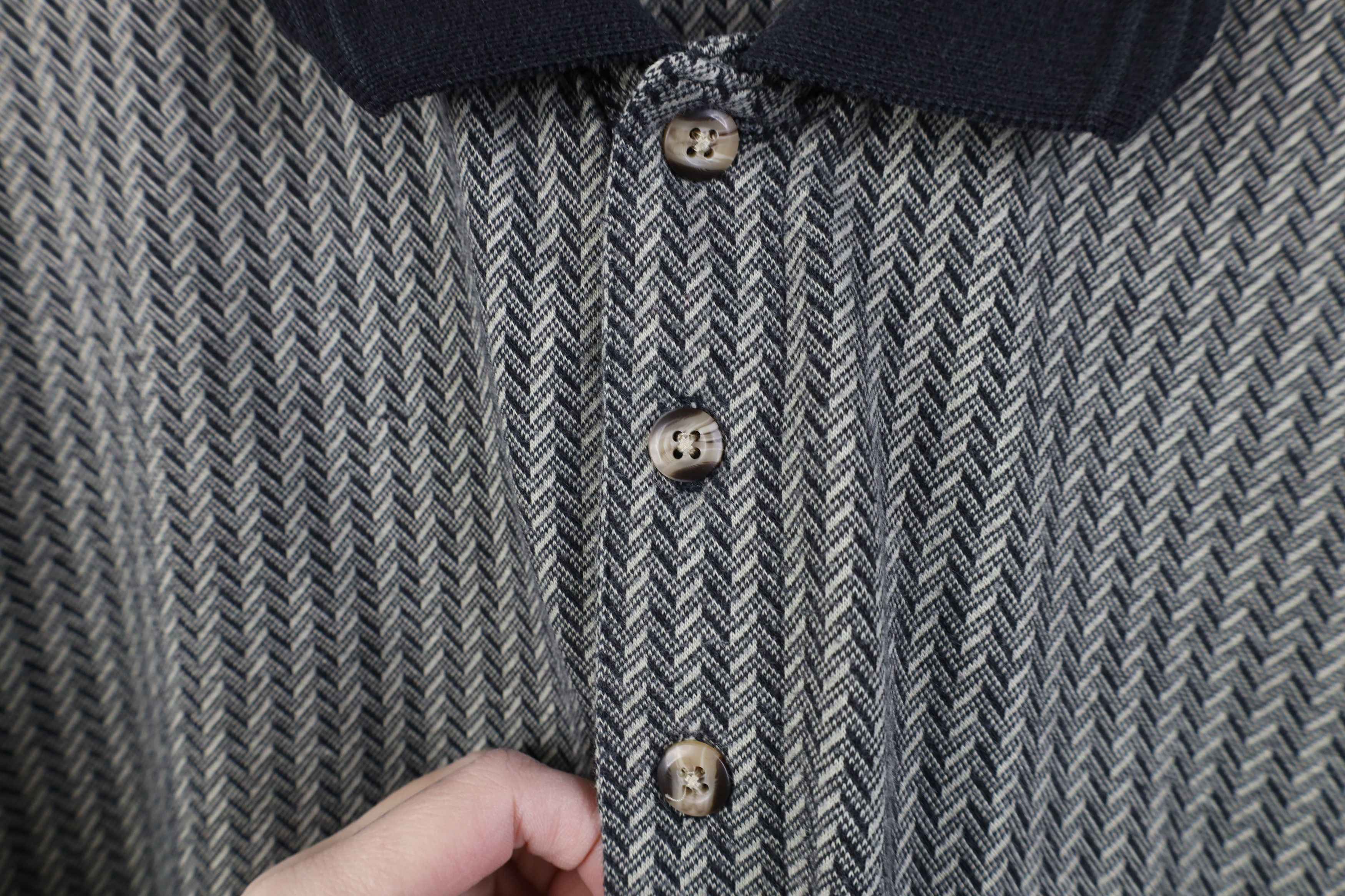 Vintage Vintage 90s Streetwear Knit Pullover Polo Shirt Mafia Mob Size US XL / EU 56 / 4 - 5 Thumbnail