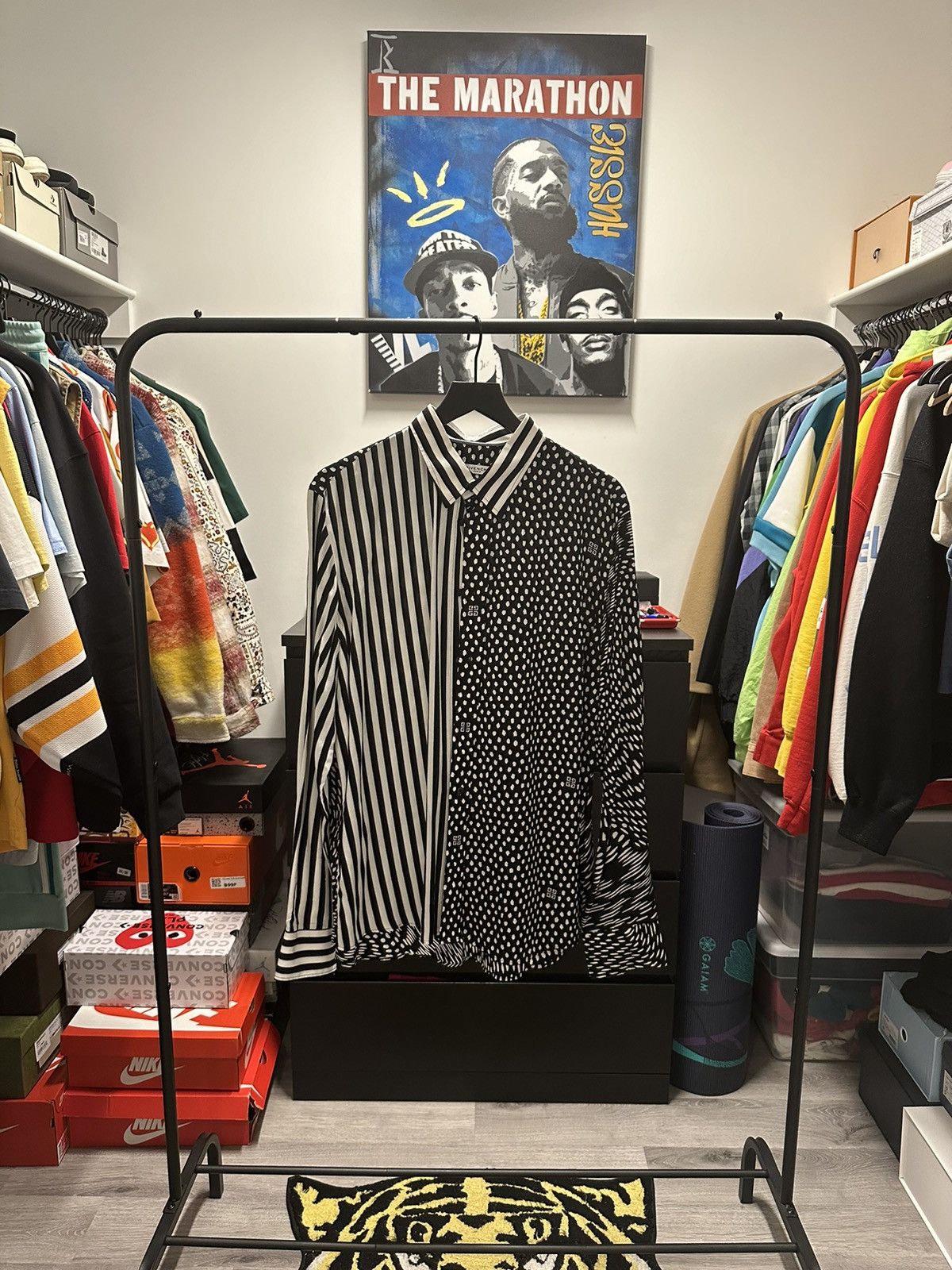 Givenchy Givenchy Printed Long Sleeve Shirt Size US XL / EU 56 / 4 - 1 Thumbnail