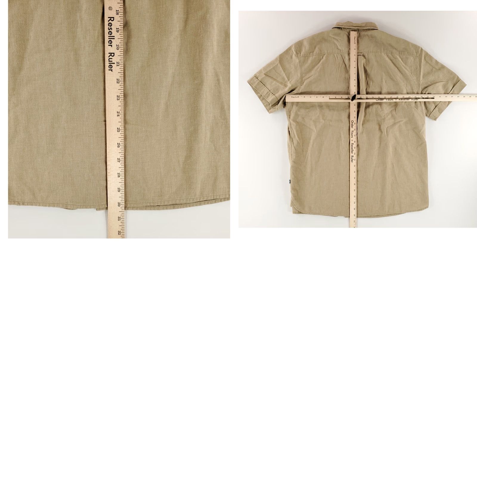 Vintage Fjallraven Ovik Travel Button Up Shirt Hemp Poly Blend Short Sleeve Tan Mens XL Beige Shirt Mens XL Size US XL / EU 56 / 4 - 8 Thumbnail