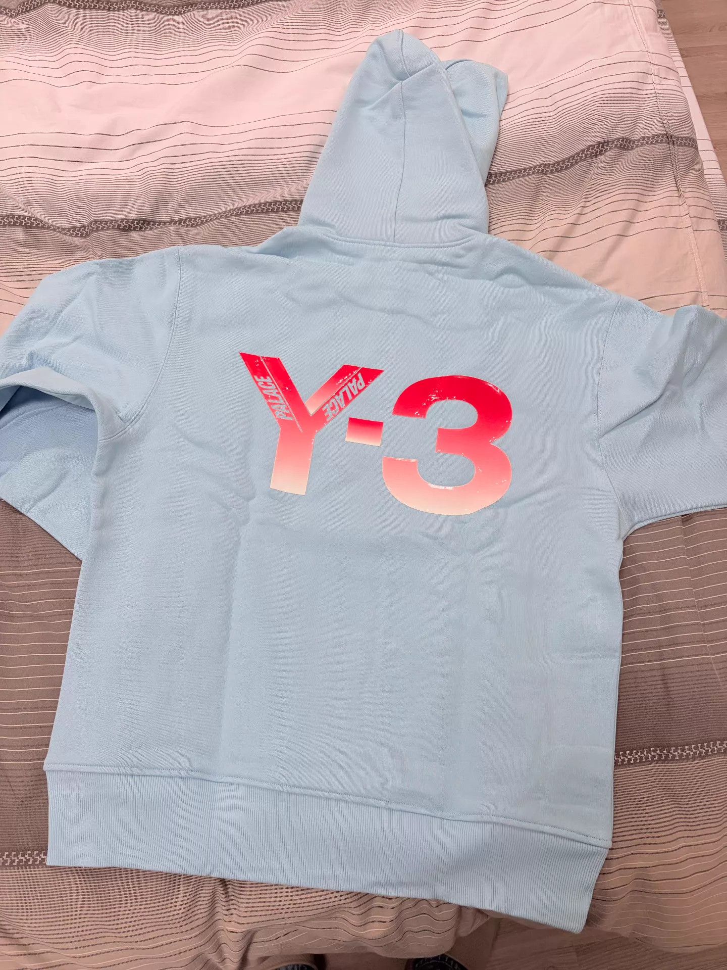 Y-3 Palace × Y-3 Collaborative Light Blue Hoodie K8 Size US L / EU 52-54 / 3 - 2 Thumbnail
