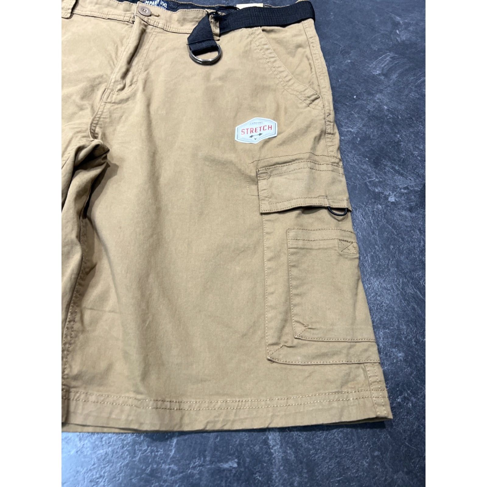 Vintage Company Eighty One 81 cargo shorts mens XL 42 x 13 Brown Zip Pocket Flex Stretch Size US 36 / EU 52 - 3 Thumbnail