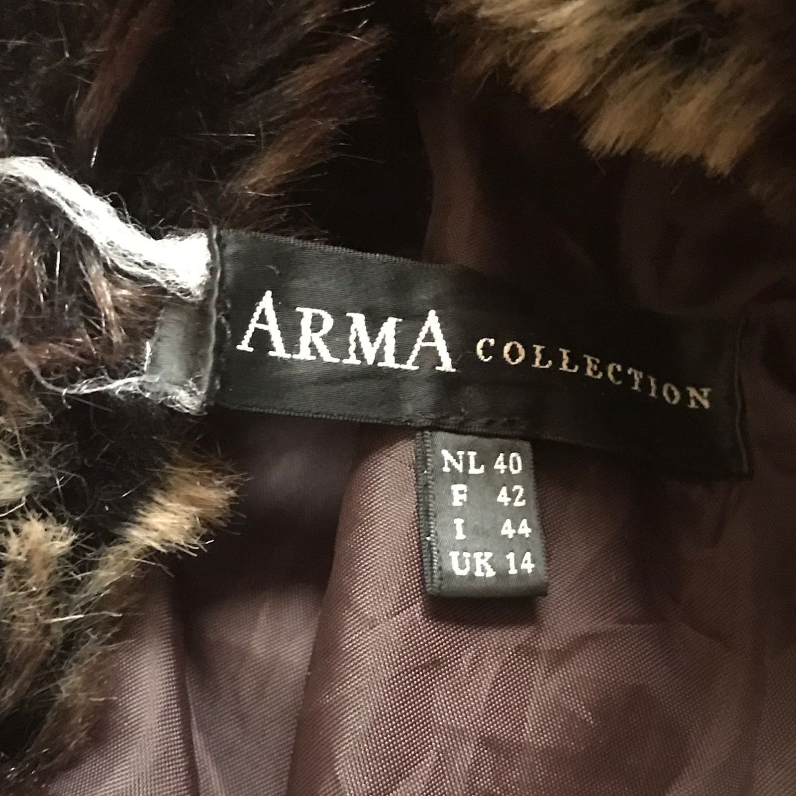 ARMA VINTAGE Afghan Coat LEATHER Faux Fur Shaggy Penny Lane ARMA Size L / US 10 / IT 46 - 9 Thumbnail
