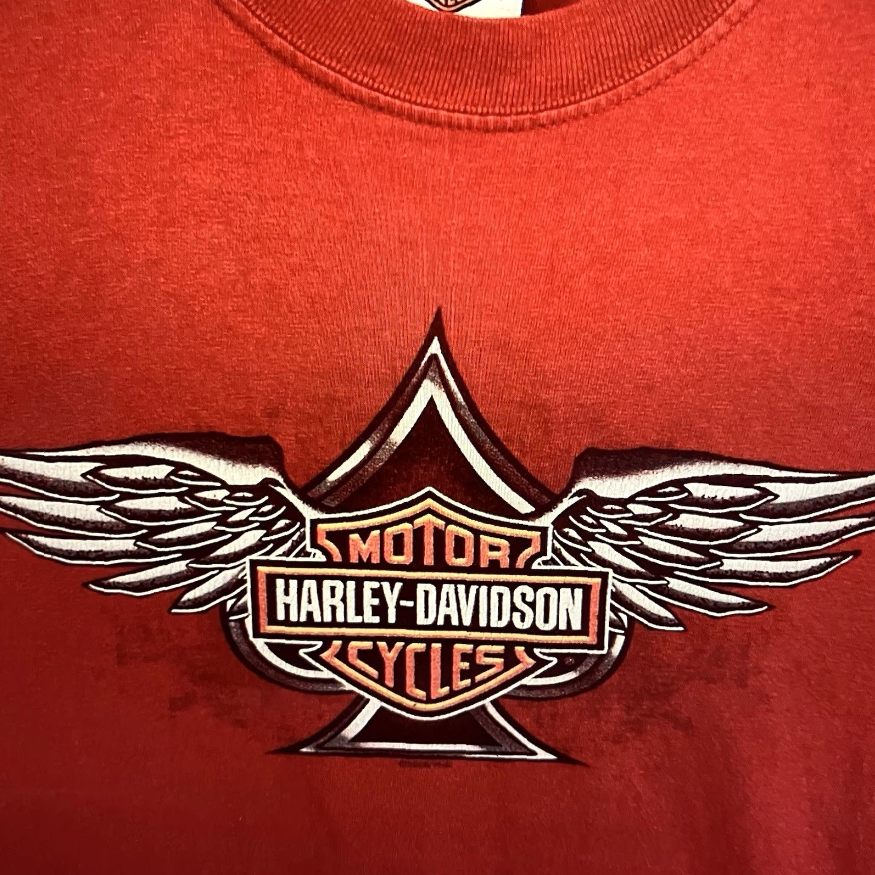 Harley Davidson Vintage Harley Davidson Men’s T-Shirt Medium Red Graphic Print Motorcycle Biker 2000s Size US M / EU 48-50 / 2 - 5 Thumbnail