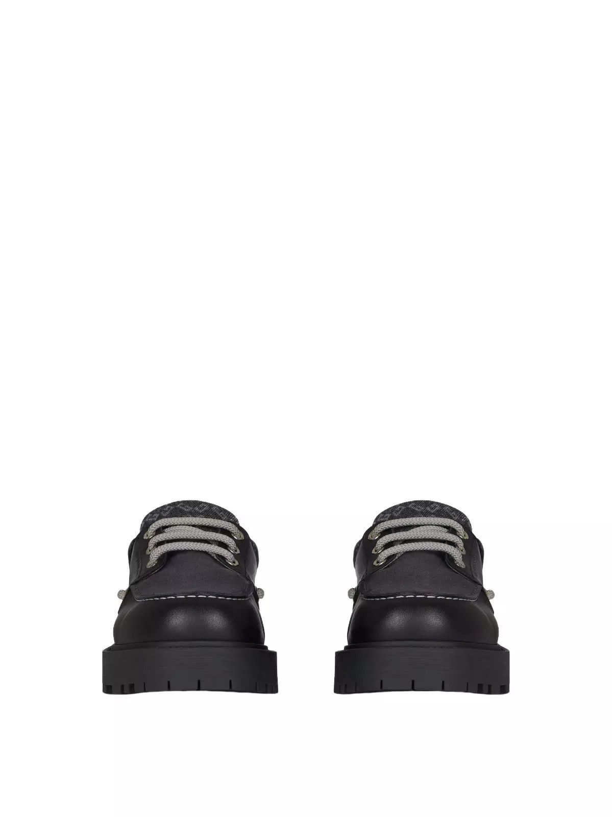 Givenchy GIVENCHY Storm Black Leather Suede Boat Shoes New Size US 5.5 / EU 38 - 2 Thumbnail