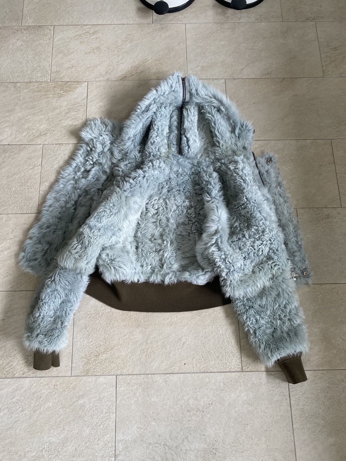 Rick Owens FW24 PORTERVILLE ALICE PARKA IN BLUE TOSCANA SHEARLING Size US M / EU 48-50 / 2 - 3 Thumbnail