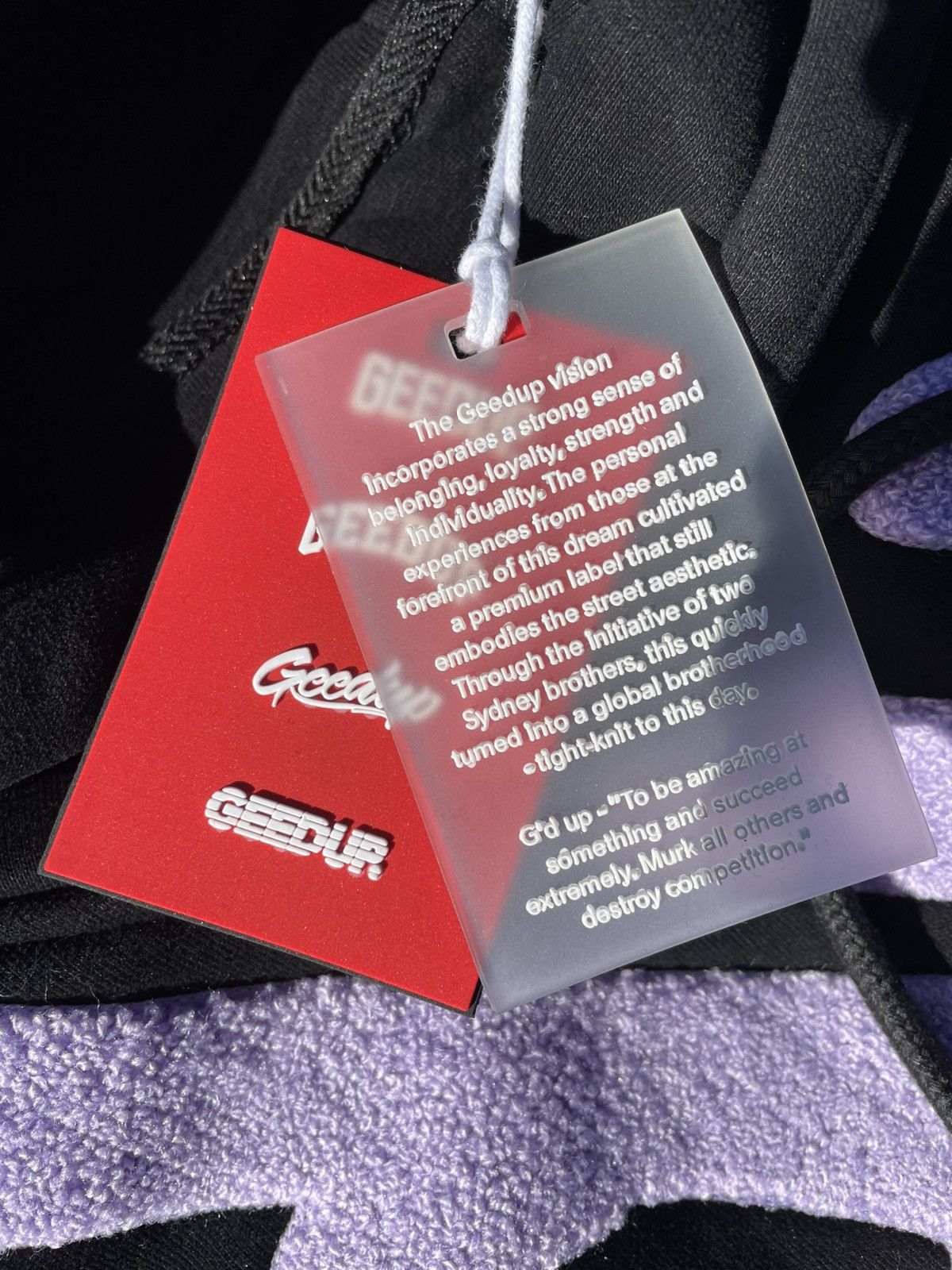 Other Purple Handstyle Geedup Hoodie Brand New Authentic Size US L / EU 52-54 / 3 - 3 Thumbnail