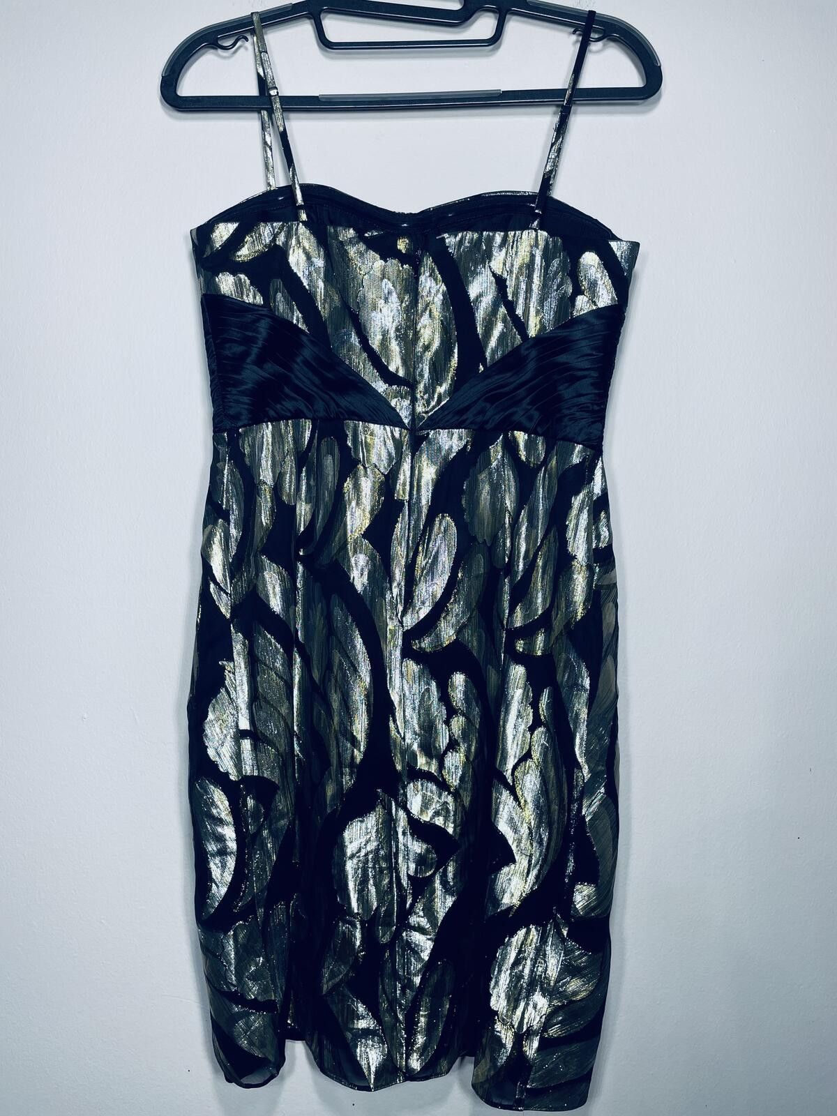 Other Aidan Mattox Metallic Silk Cocktail Mini dress formal Sz 4 Size S / US 4 / IT 40 - 6 Thumbnail