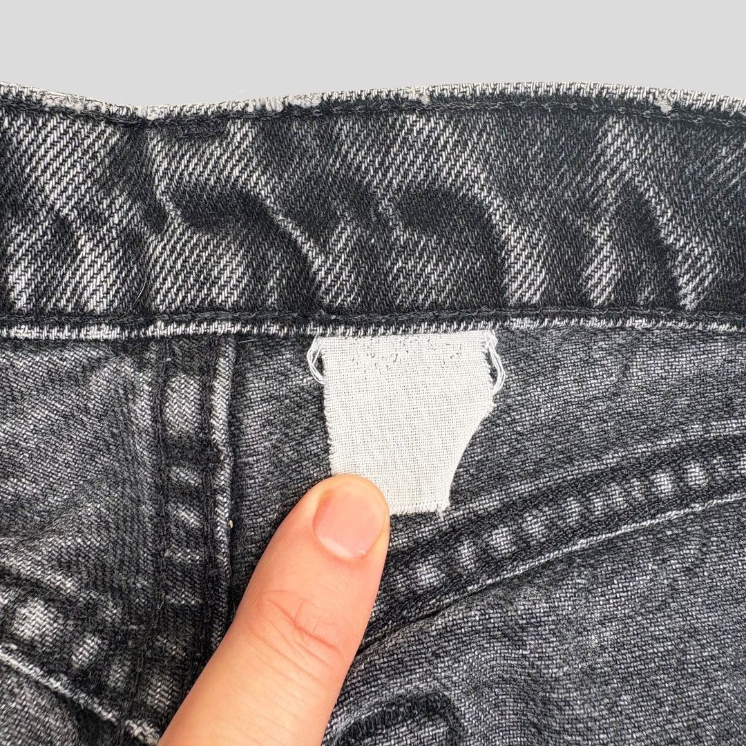 Levi's Levi’s 560 1980 80s Vintage W29 L29 Black Faded Denim Jeans Size 29" - 4 Thumbnail