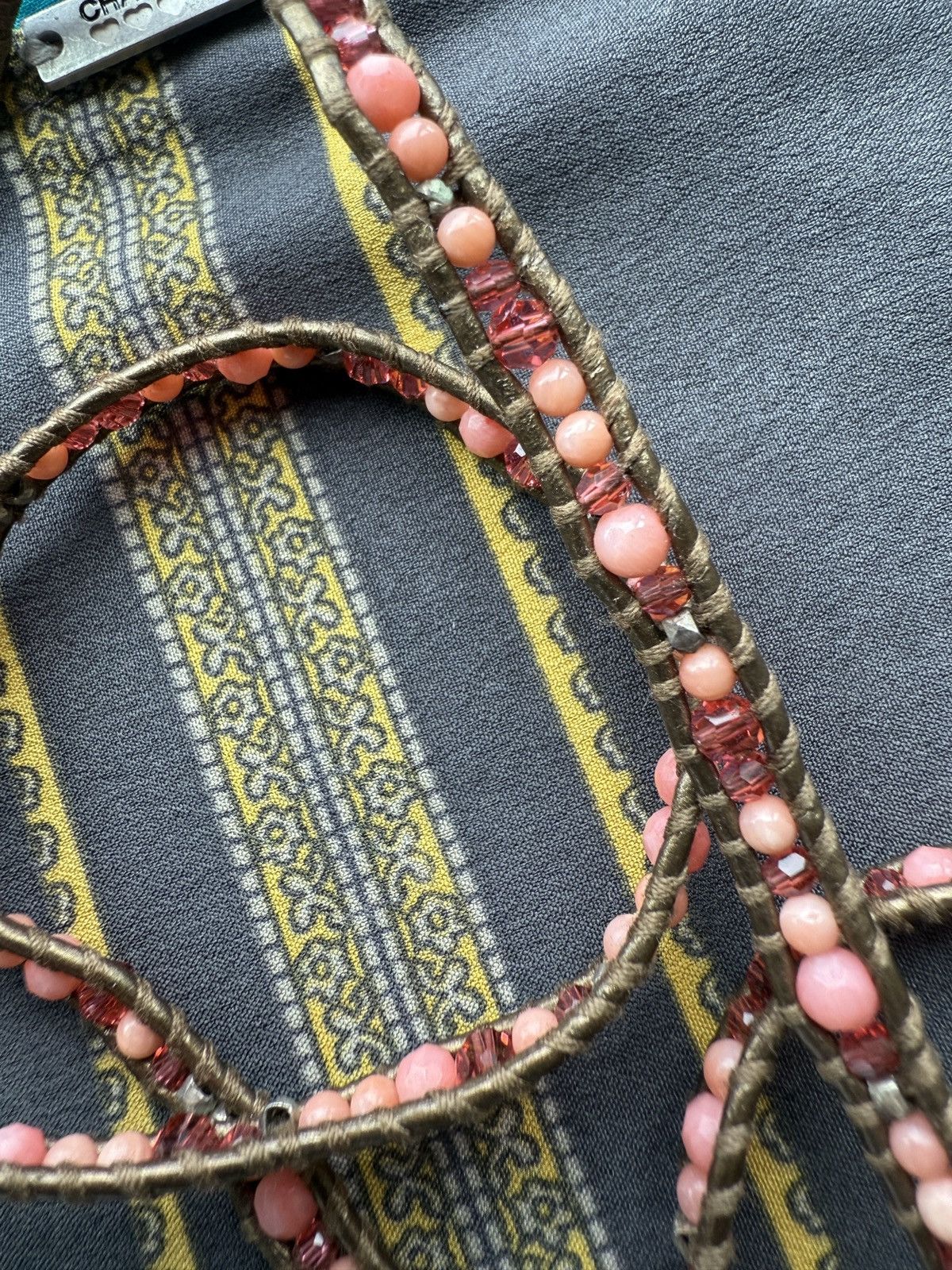 Japanese Brand CHAN LUU Hand Made Beads Leather Two Ways Necklace Bracelet Size ONE SIZE - 9 Thumbnail