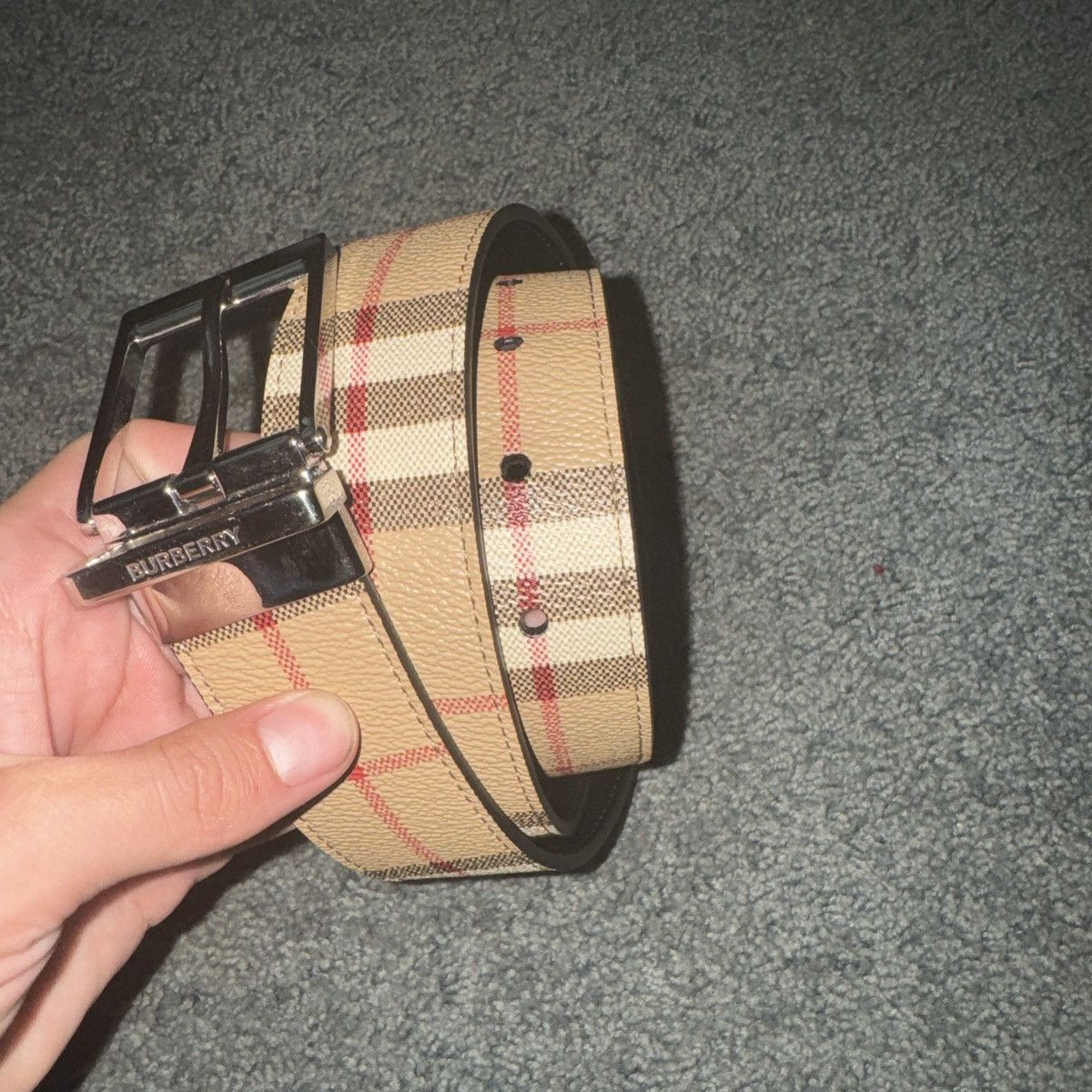 Burberry Burberry Reversible Belt Size 32 - 1 Thumbnail