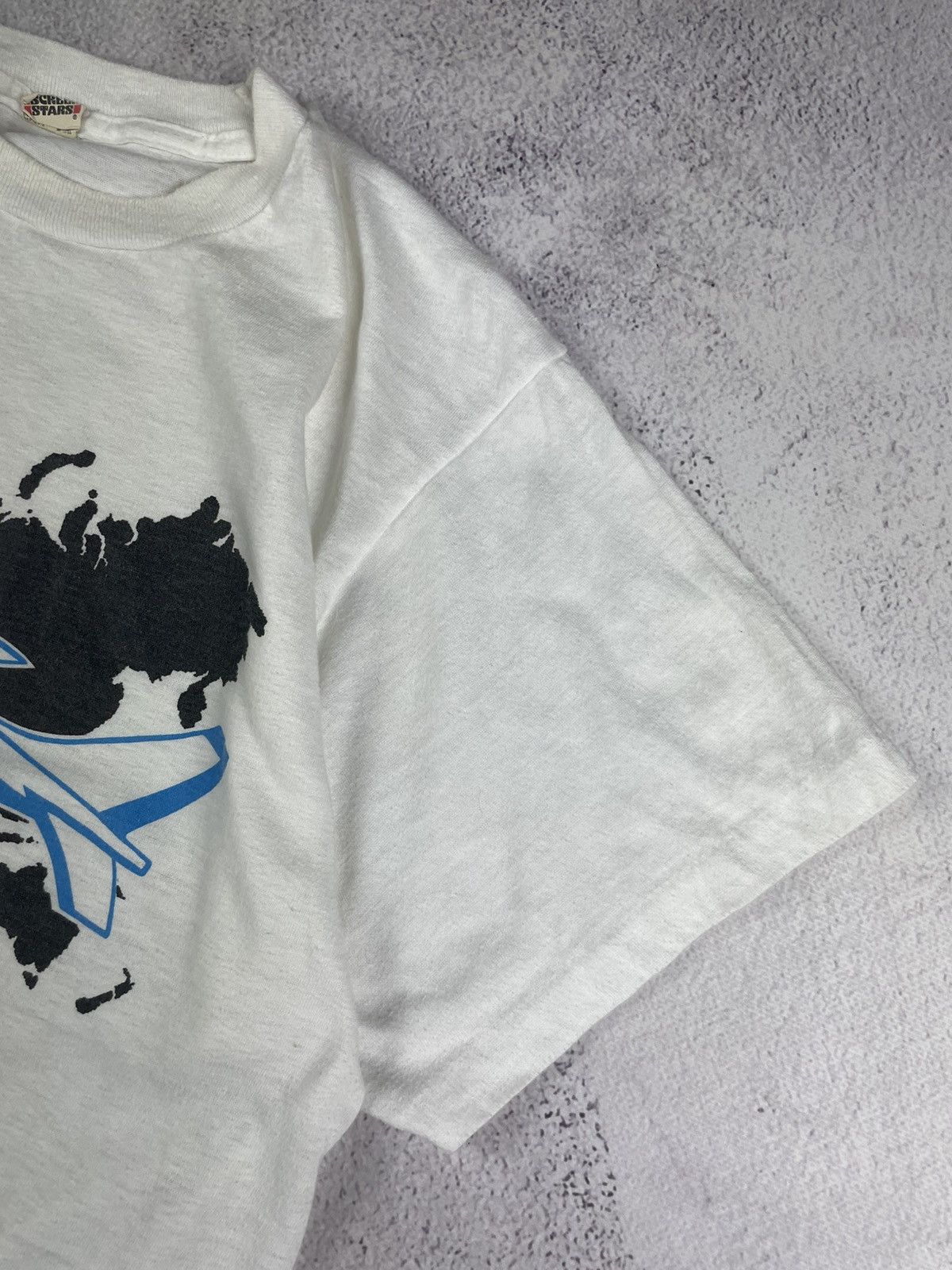 Vintage vintage t-shirts Screen Stars Dornier Alpha Jet Support L Size US L / EU 52-54 / 3 - 3 Thumbnail