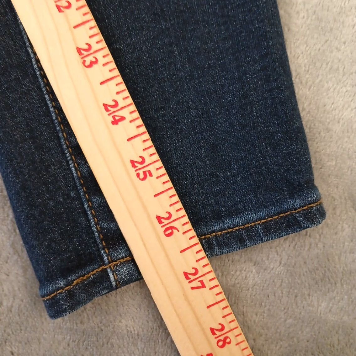 J.Crew J.Crew Jeans Skinny Womens Size 27 Blue Dark Wash Mid Rise 27 In Inseam 27 5-Pocket Denim Cotton Blend Regular Waist 28 in XS? Size 27" / US 4 / IT 40 - 5 Thumbnail