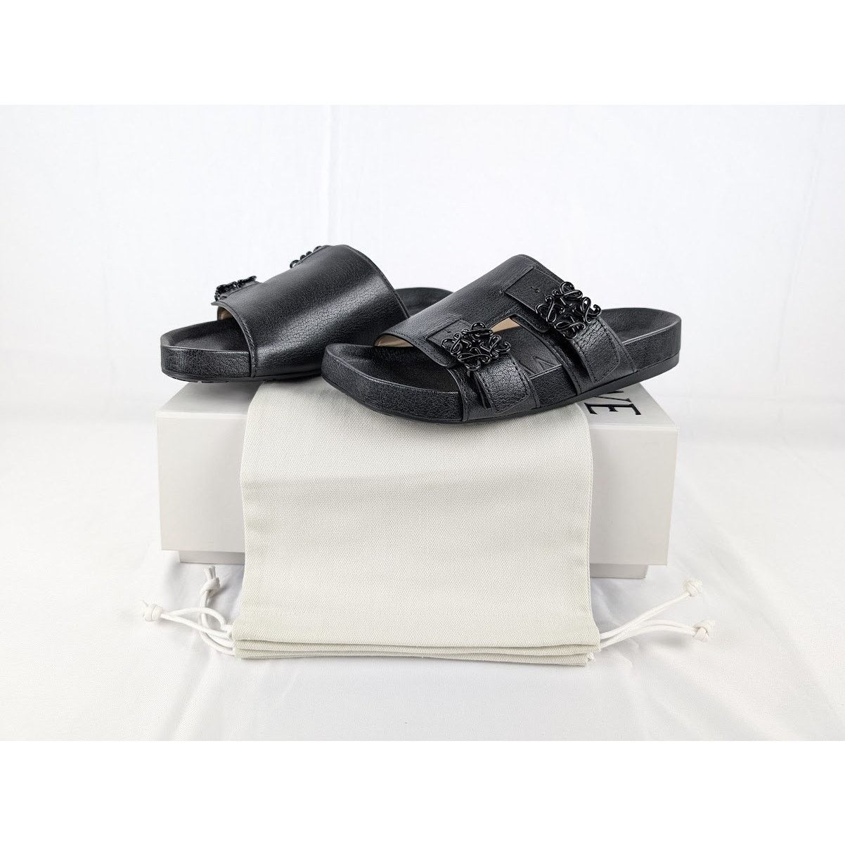 Loewe o1rshd1 Ease Slide Sandals in Black Size US 9 / EU 42 - 1 Thumbnail