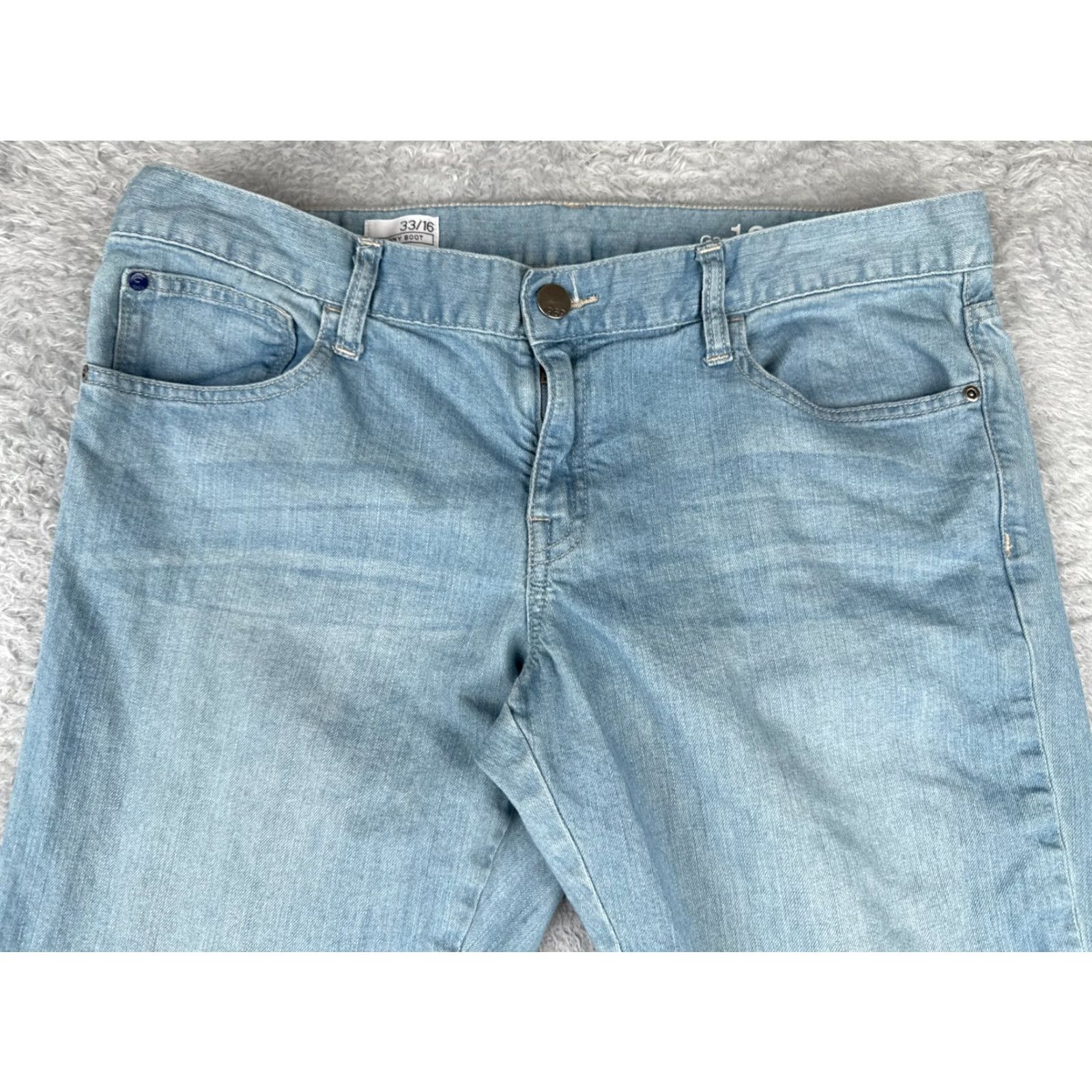 Gap GAP Jeans Regular 16 Blue Denim Bootcut Jeans 36x33 Size 38" / US 16 / IT 52 - 4 Thumbnail