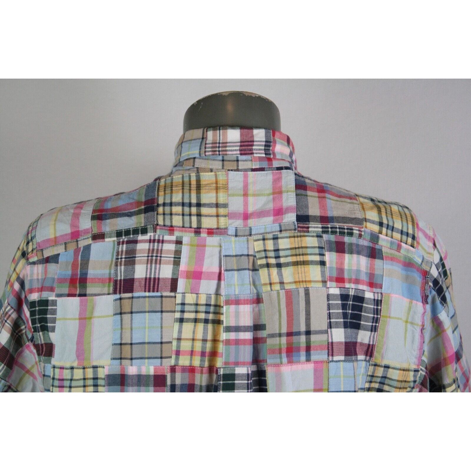 Brooks Brothers Vintage Brooks Brothers 346 Patchwork Plaid Shirt Button Up Size US L / EU 52-54 / 3 - 5 Thumbnail