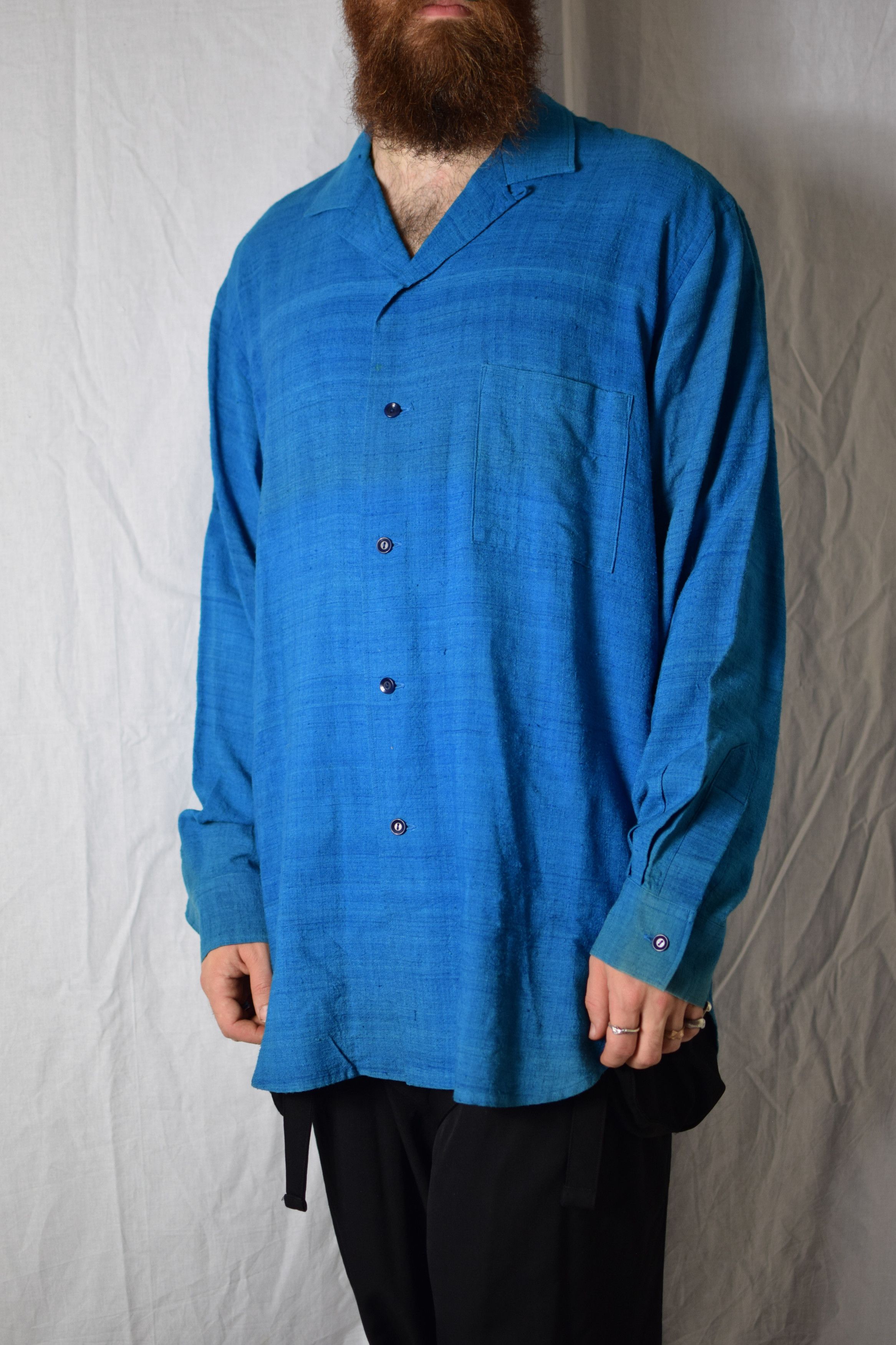 Yohji Yamamoto YYPH Archive Blue Shirt Size US L / EU 52-54 / 3 - 1 Thumbnail