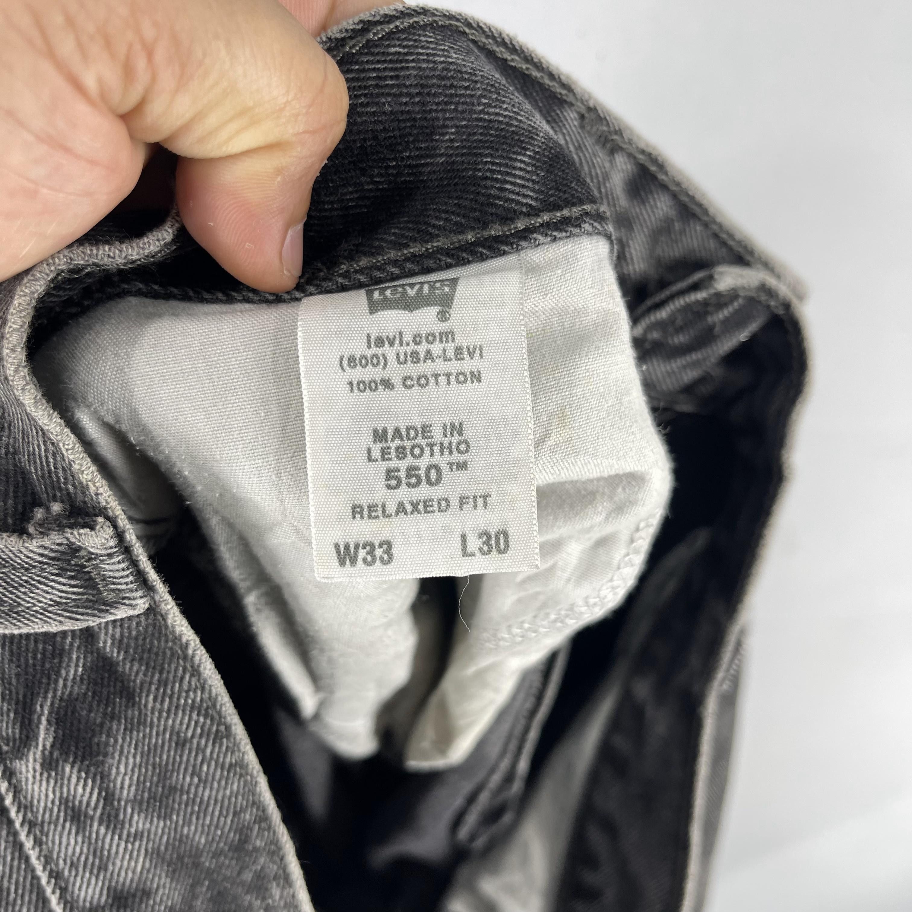 Jean × Levi's Size 32 Vintage Levis 550 Distressed Reinforced Jeans Size US 32 / EU 48 - 7 Thumbnail