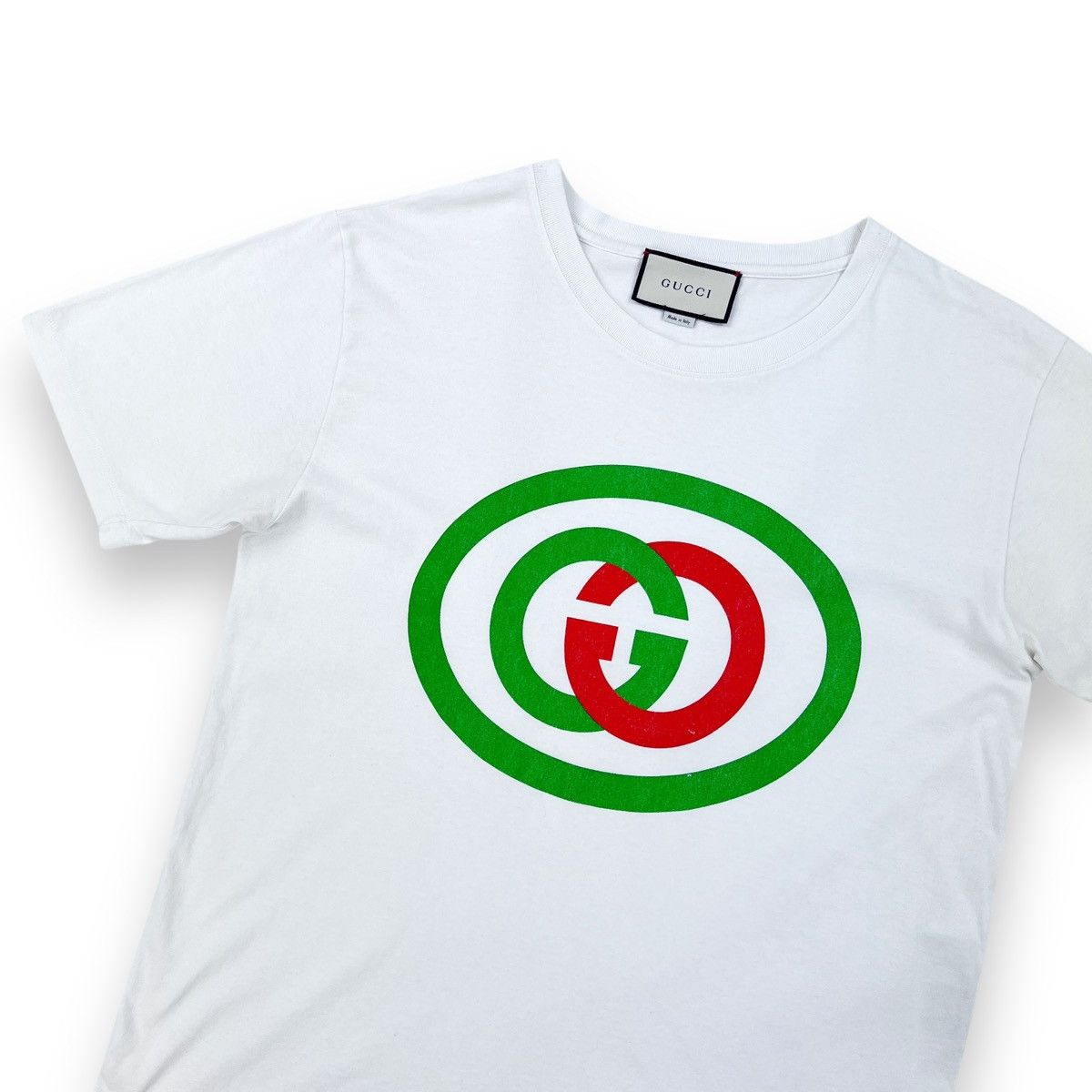 Gucci Gucci GG Logo White T Shirt Size US S / EU 44-46 / 1 - 1 Thumbnail