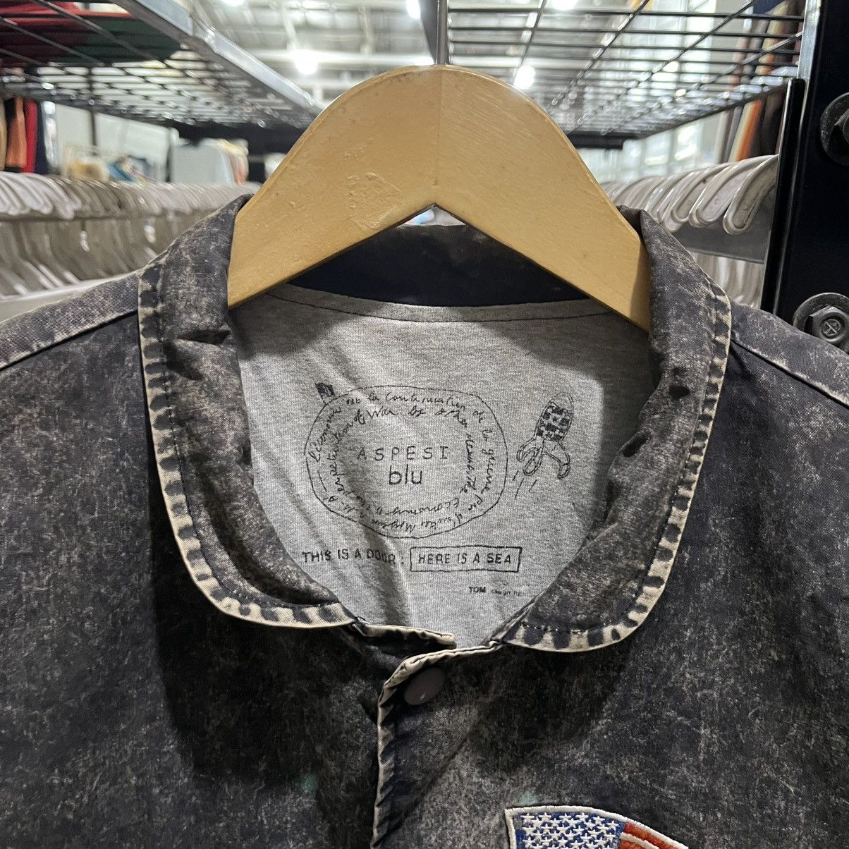 Hysteric Glamour Aspesi Blu USA Washed Coach Jacket / ifsixwasnine/LGB Style Size US M / EU 48-50 / 2 - 3 Thumbnail