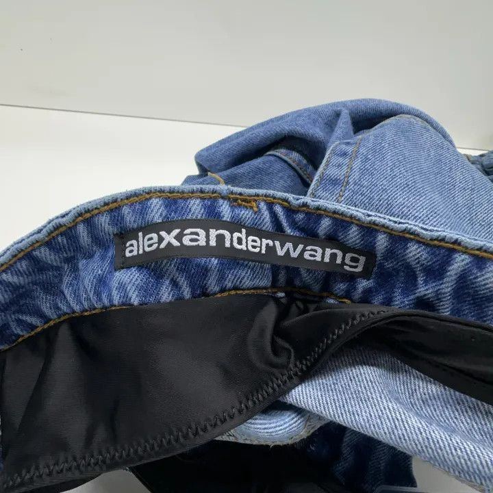Alexander Wang Alexander Wang Asymmetrical Flare Bikini Layered Jeans - Size 25" / US 0 / IT 36 - 2 Thumbnail